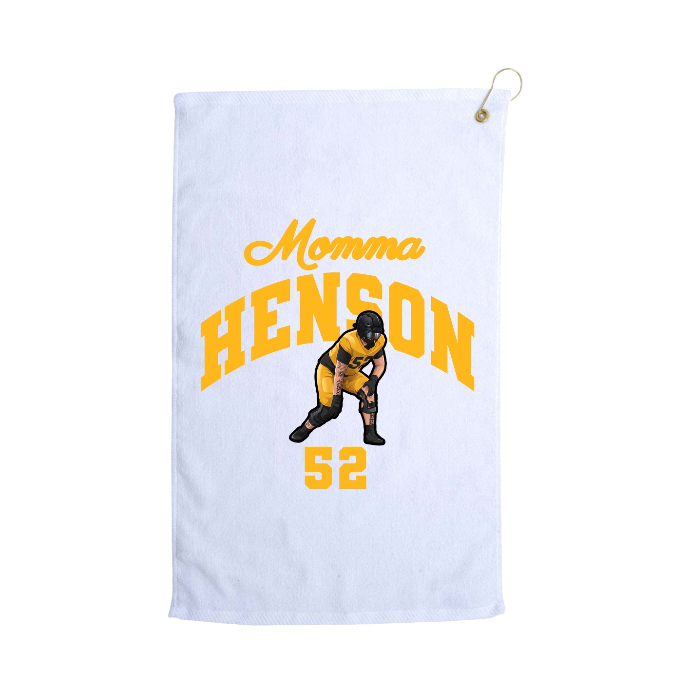 Golf Towel — Mothers Day Arch in White