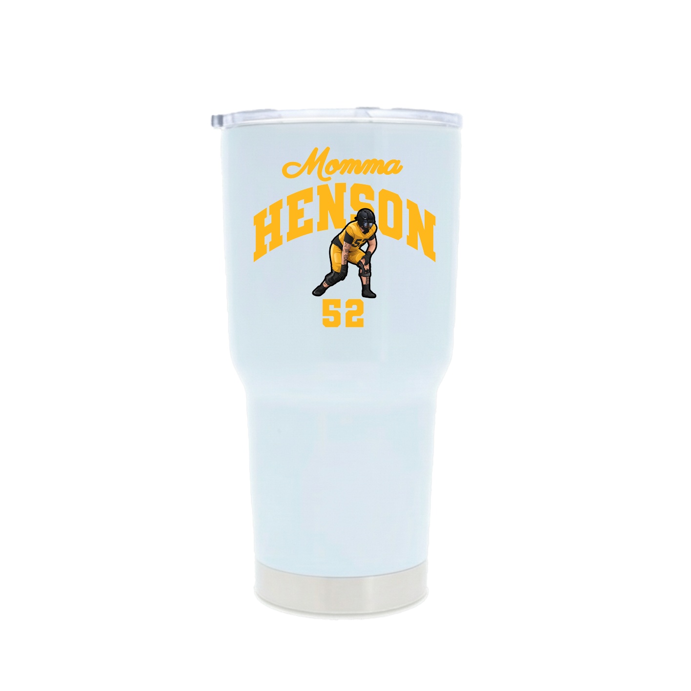 30oz Stainless Steel Tumbler — Mothers Day Arch in White