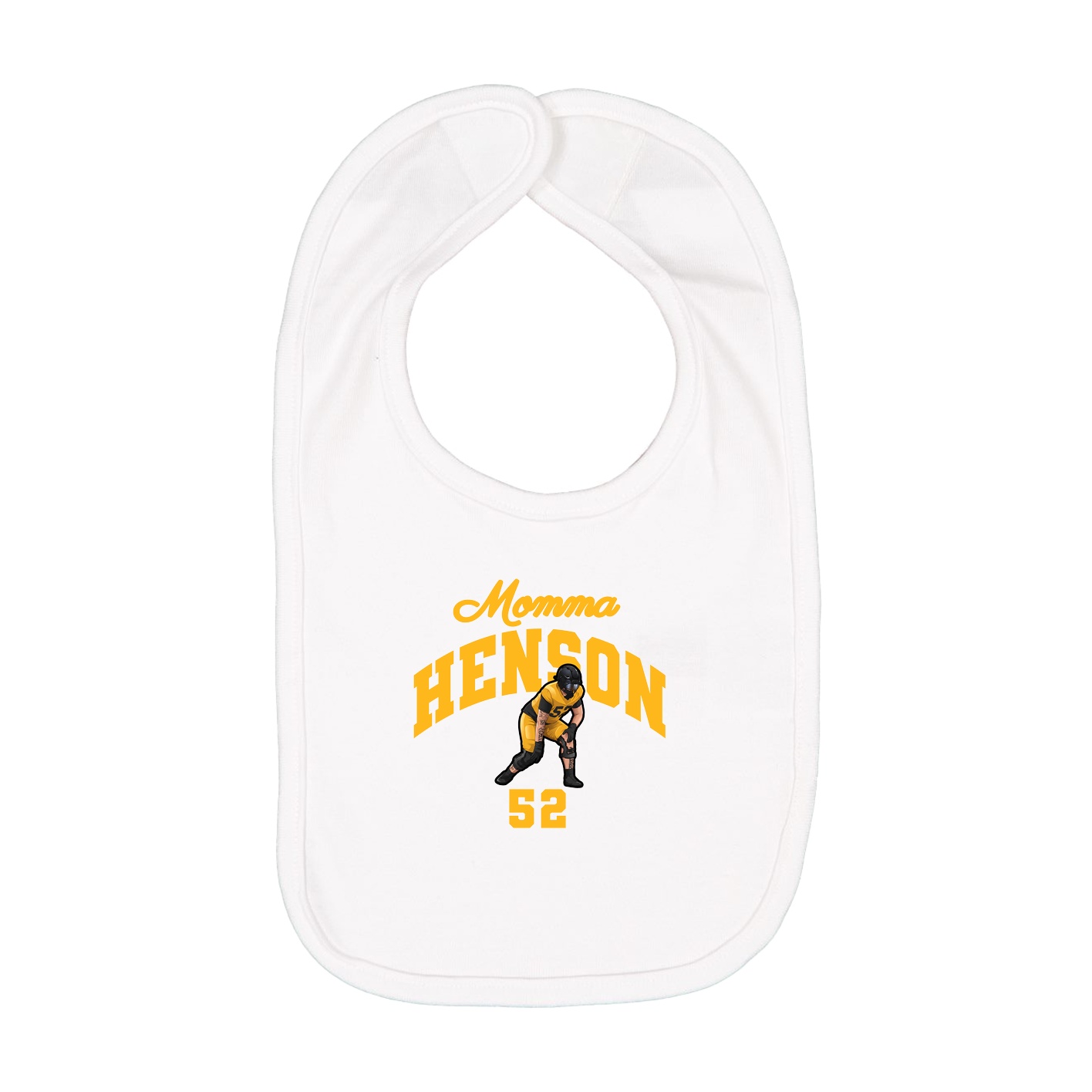 Infant Bib — Mothers Day Arch in White