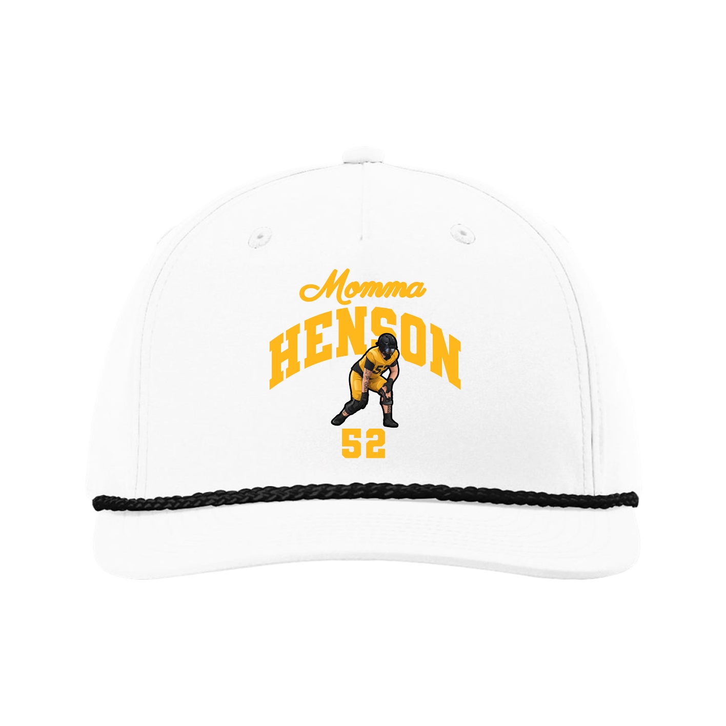 Five-Panel Classic Rope Cap — Mothers Day Arch in White