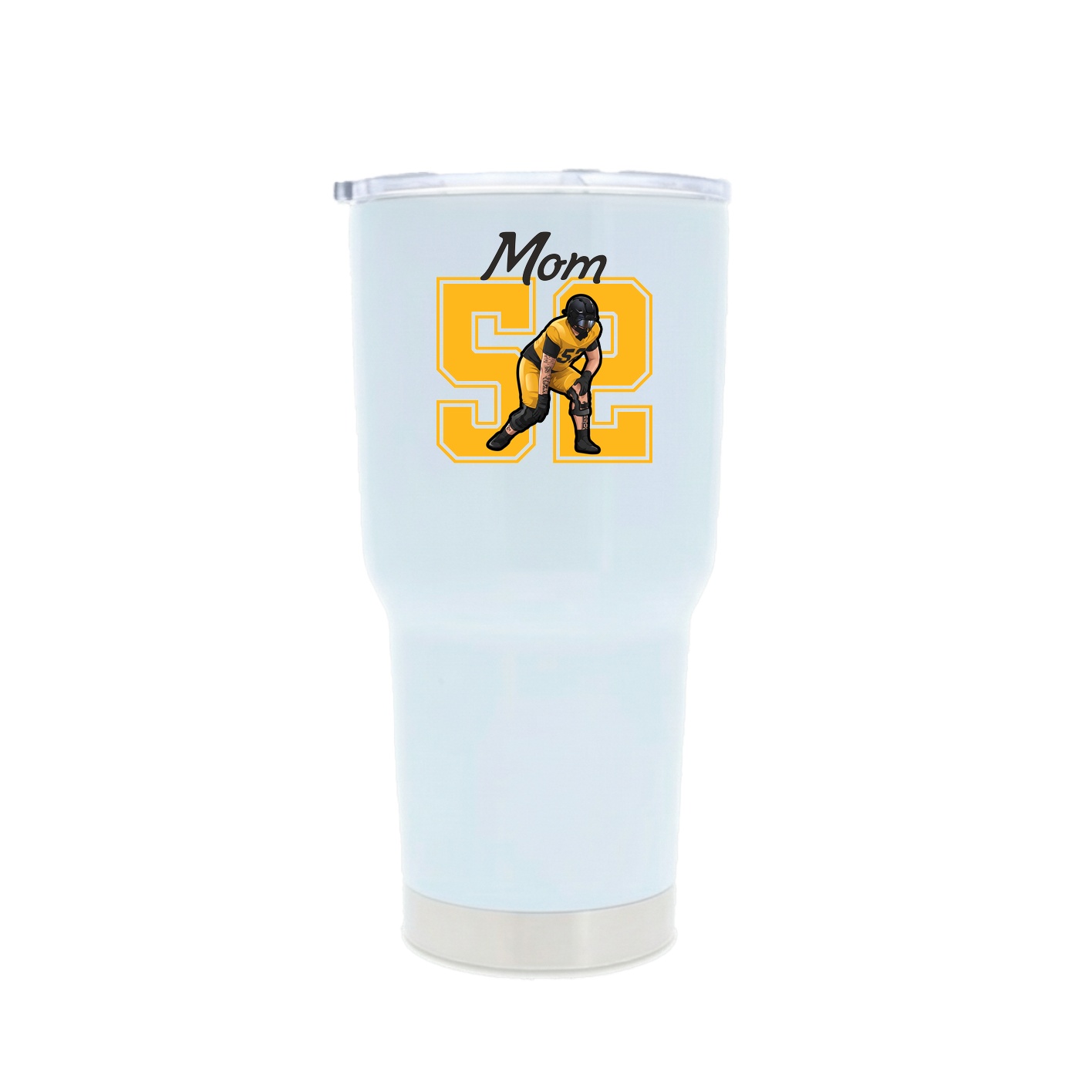 30oz Stainless Steel Tumbler — Mothers Day Shirsey in White