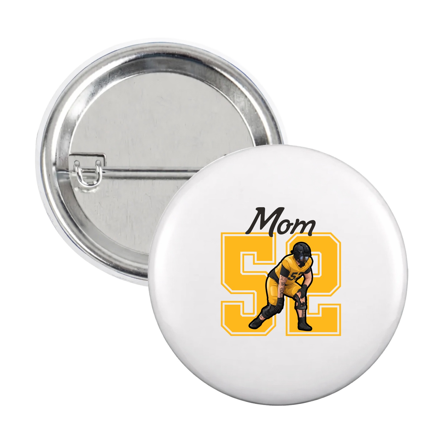 Game Day Button — Mothers Day Shirsey in White
