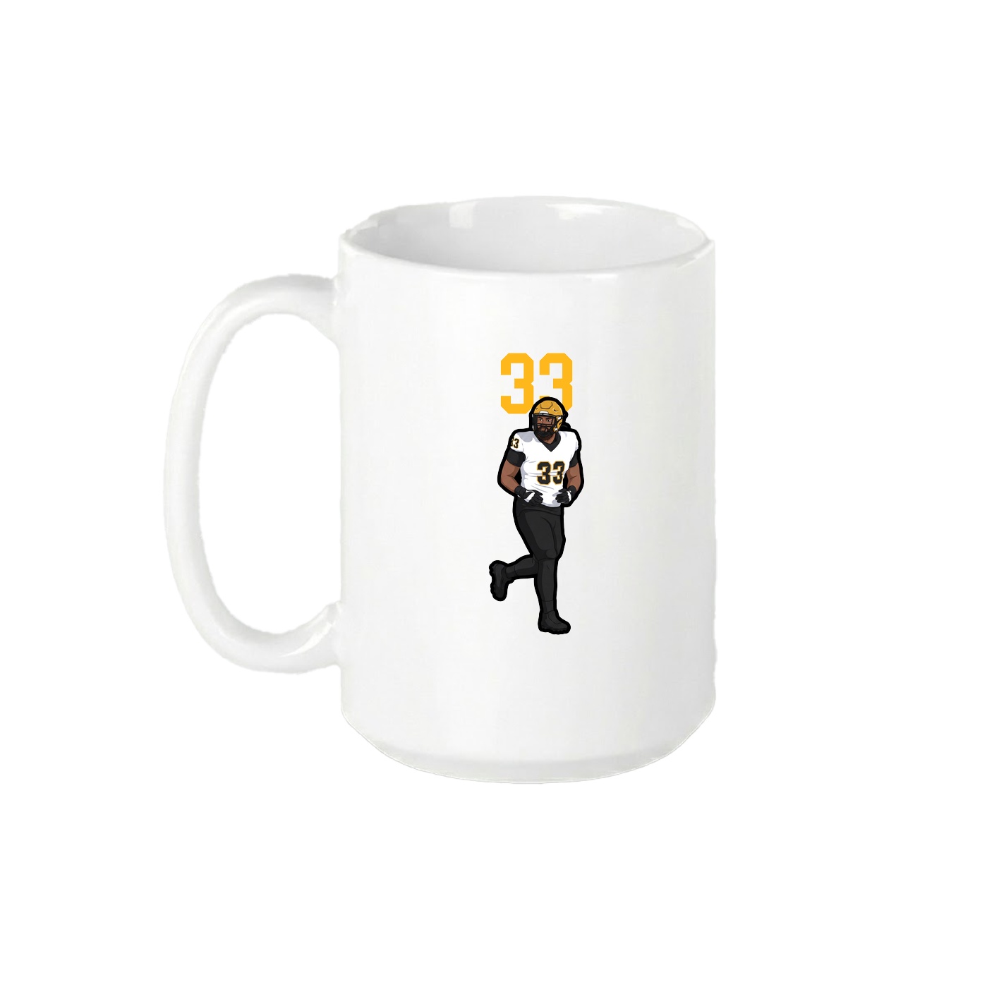 15oz Coffee Mug — Number Top in White
