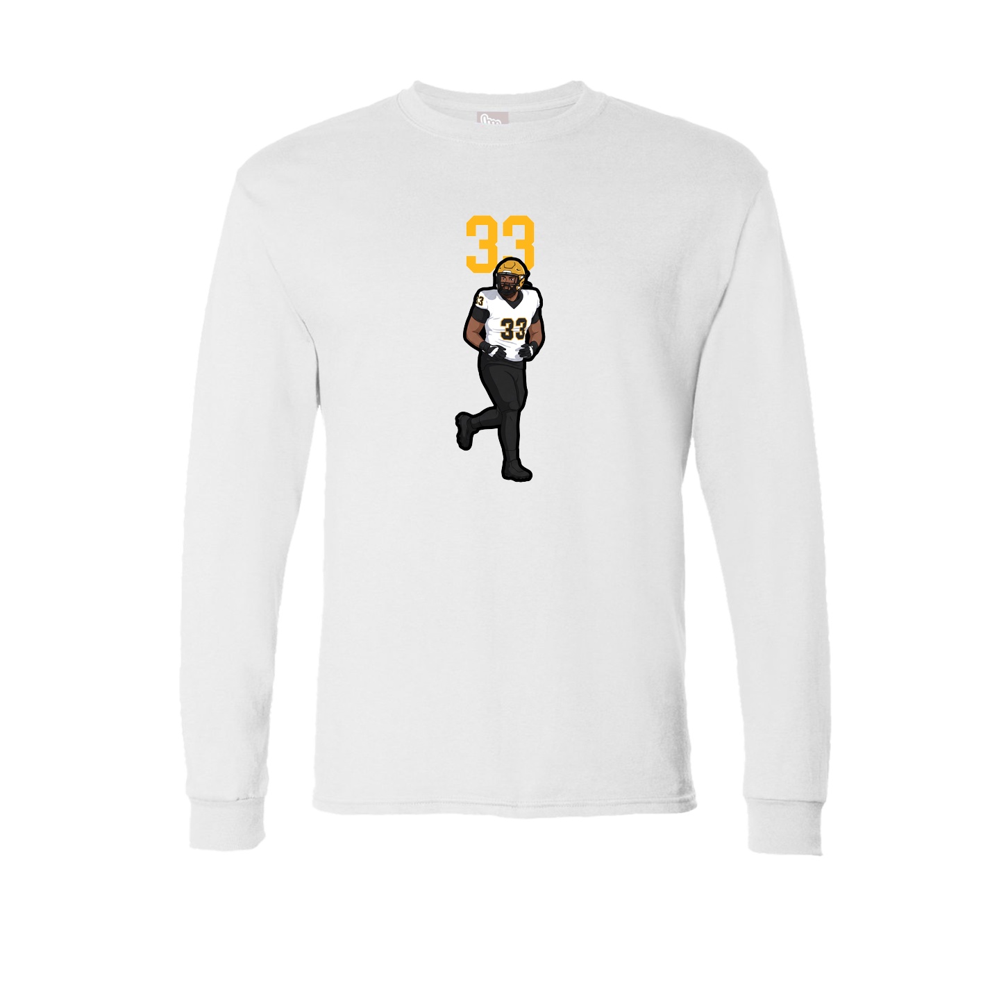 Long Sleeve Tee — Number Top in White