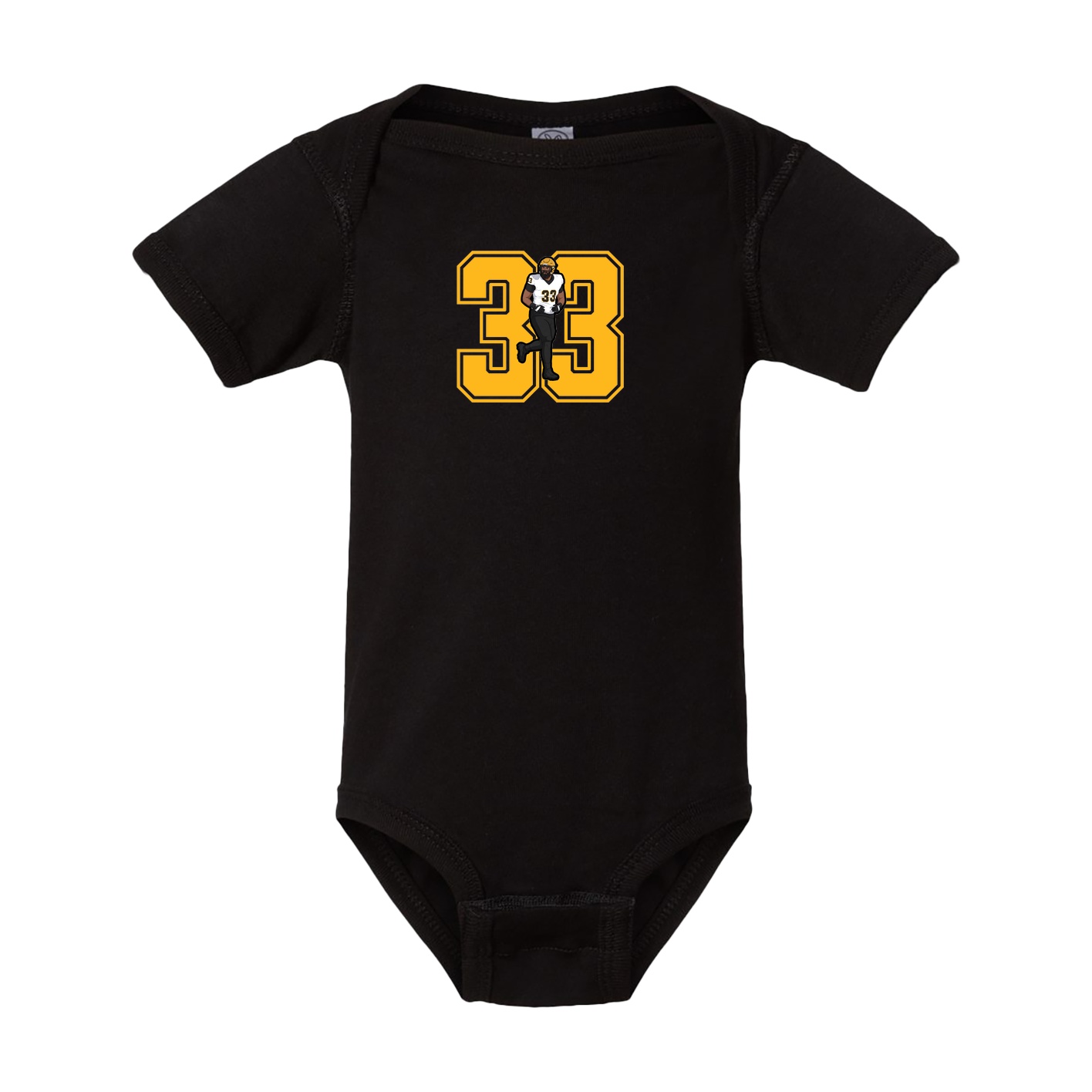 Baby Onesie — Number in Black