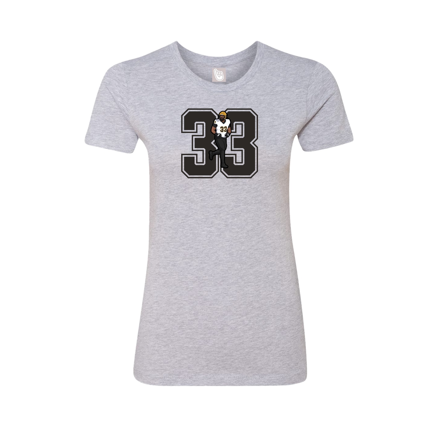 Womens Tee — Number in Grey