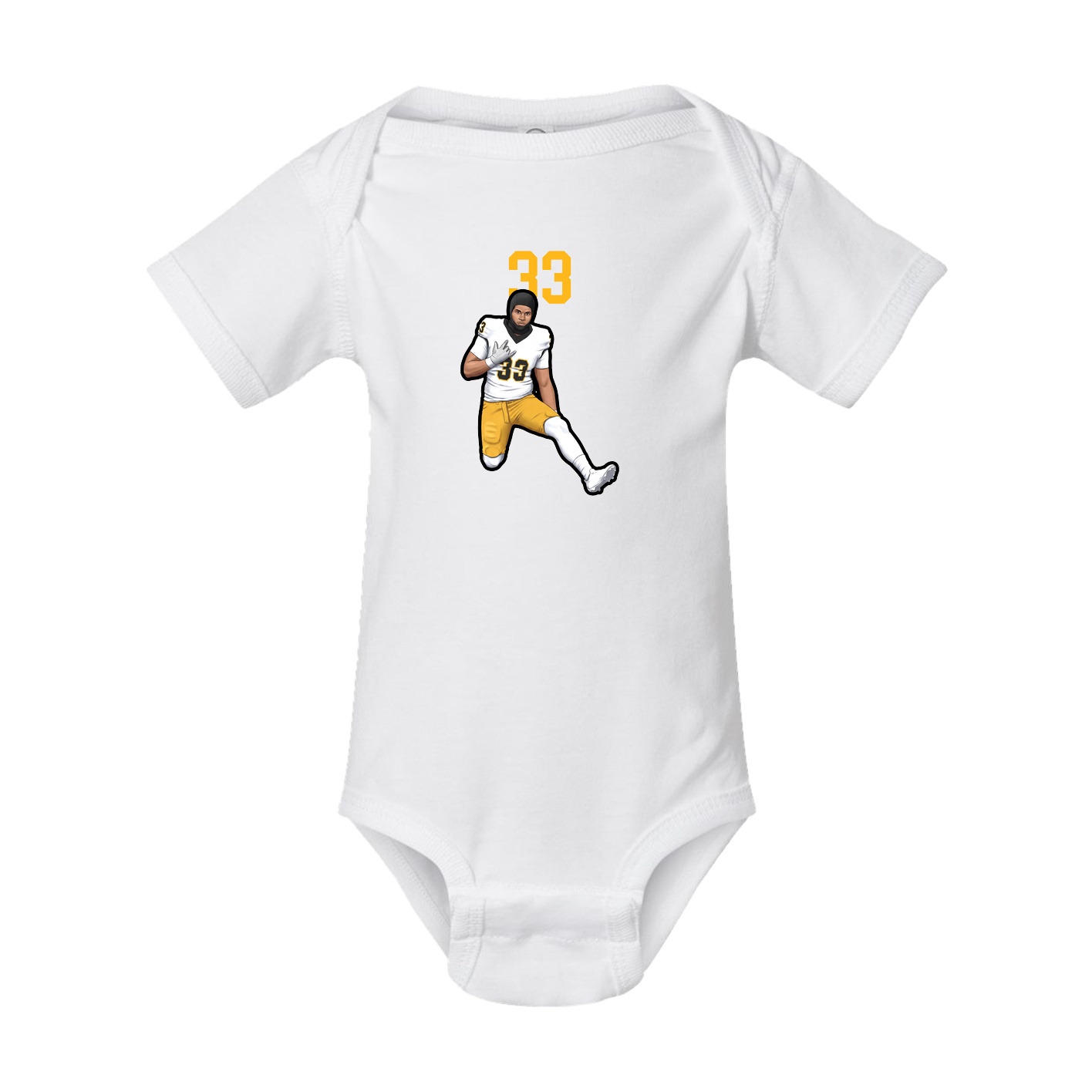 Baby Onesie — Number Top in White