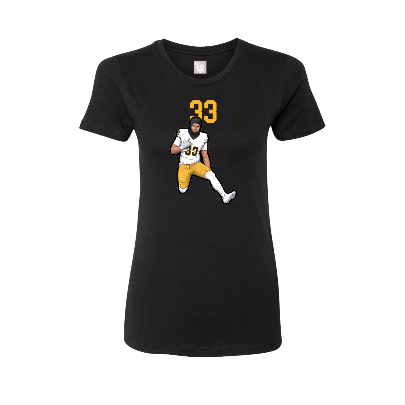 Womens Tee — Number Top in Black