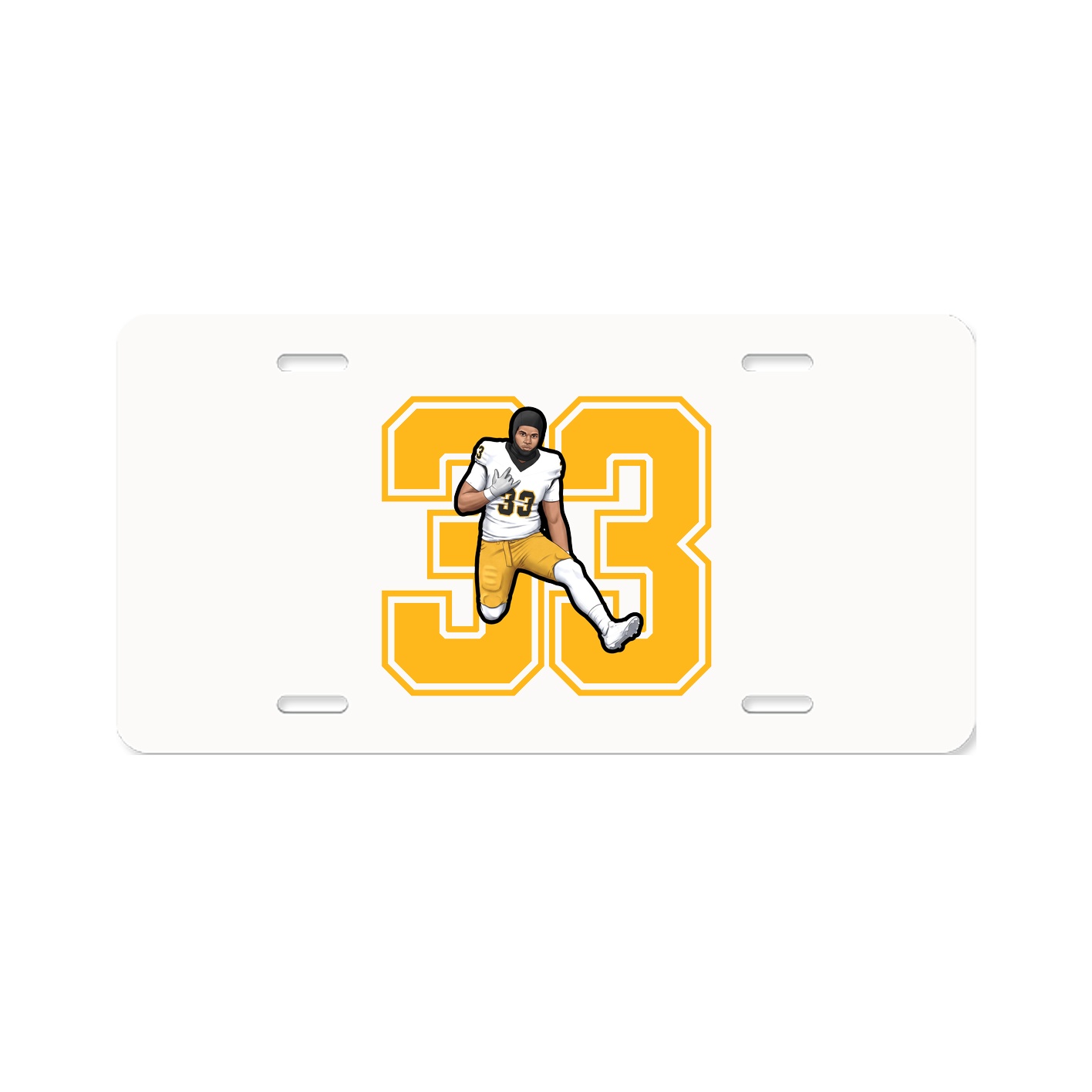 License Plate — Number in Classic