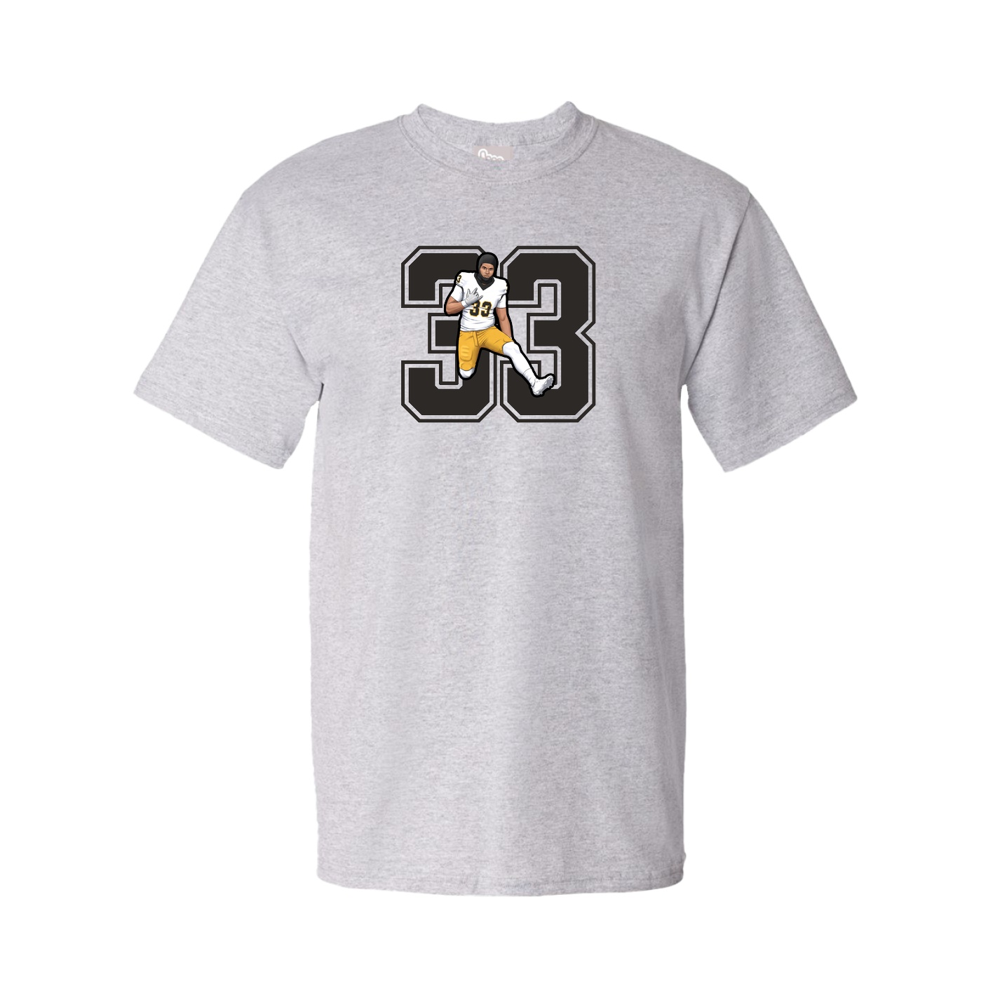 Youth Tee — Number in Grey
