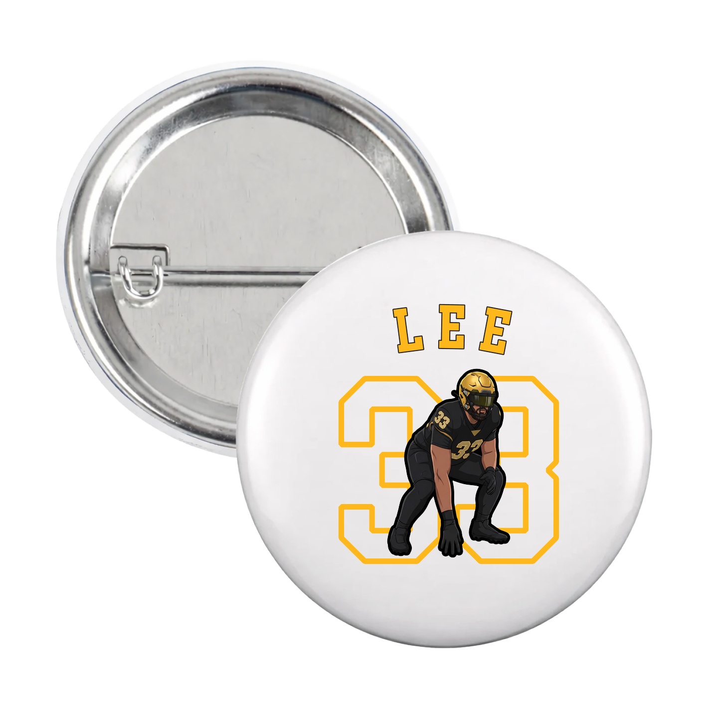 Game Day Button — Shirsey Arch in White