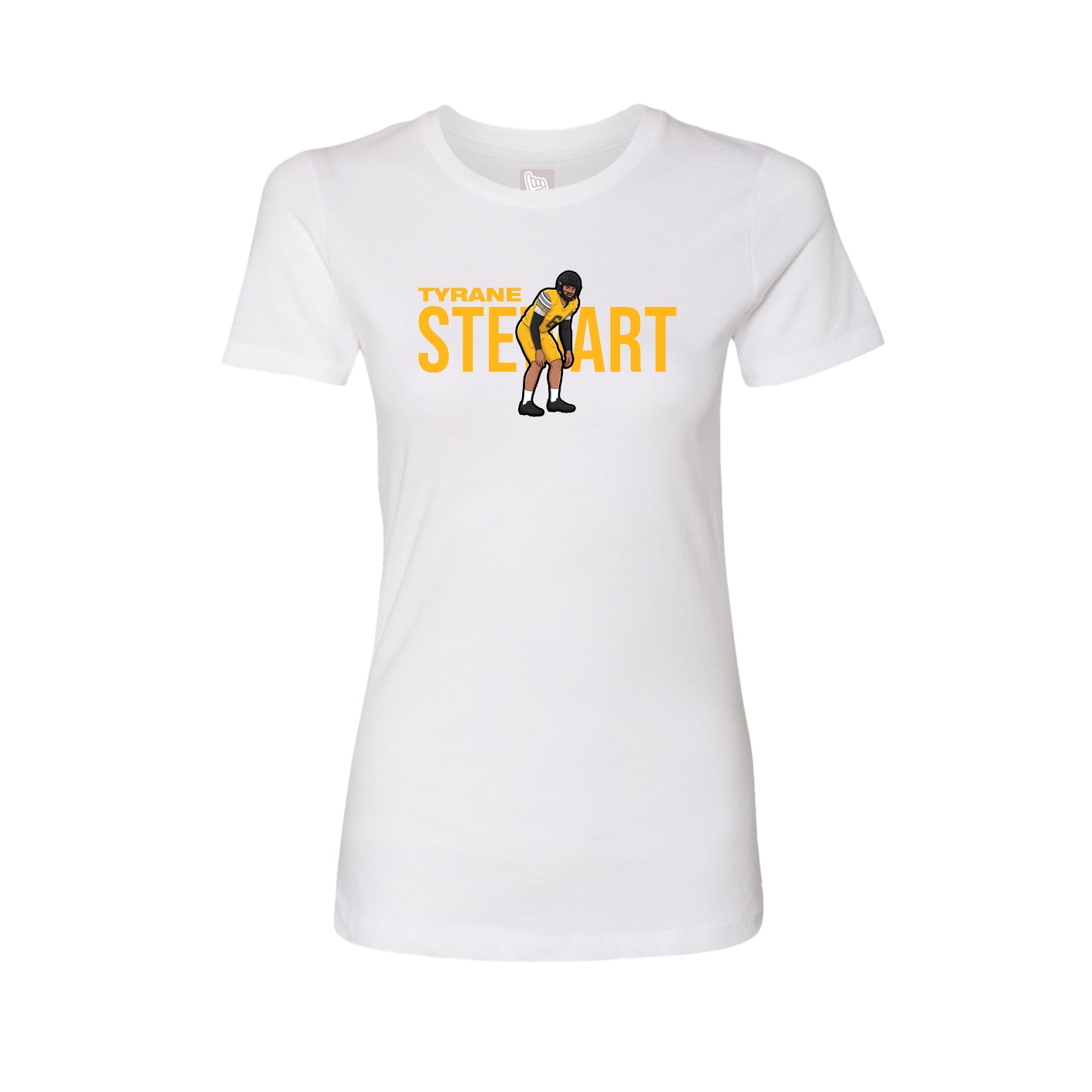 Womens Tee — Player Name in White