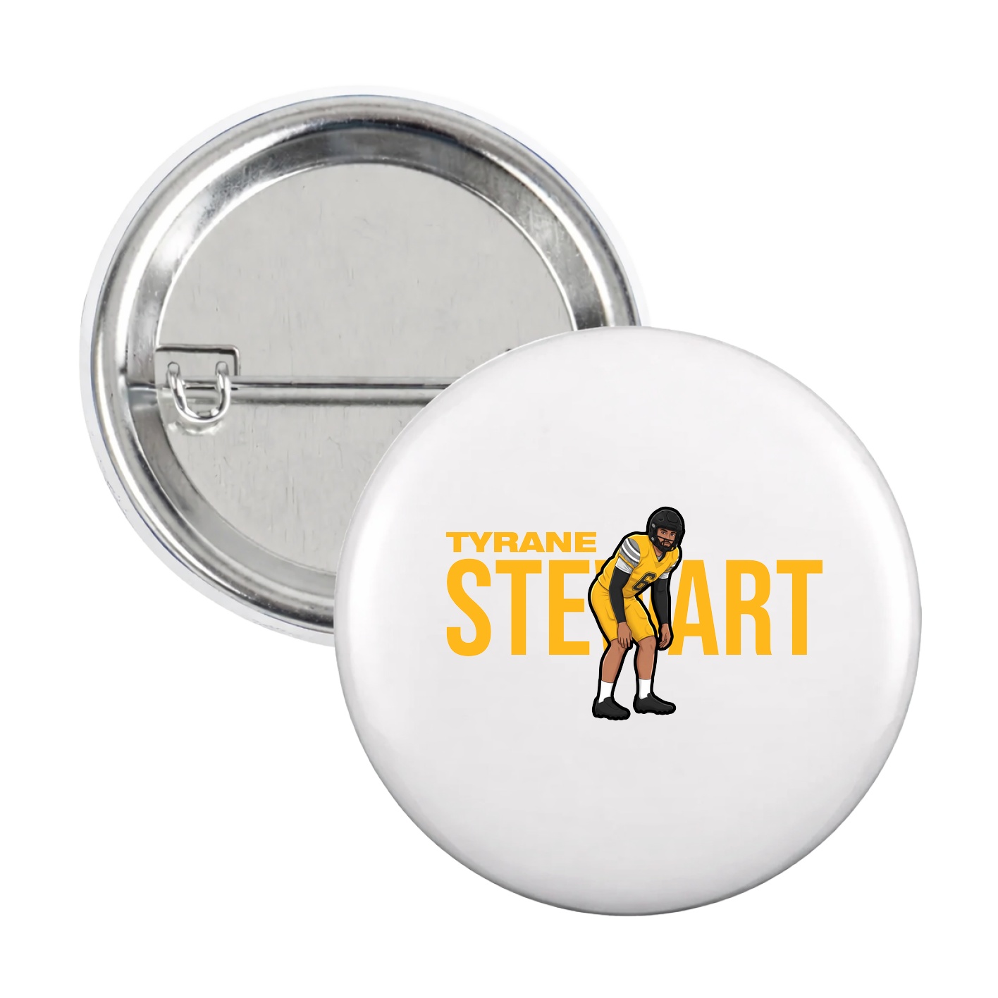 Game Day Button — Player Name in White