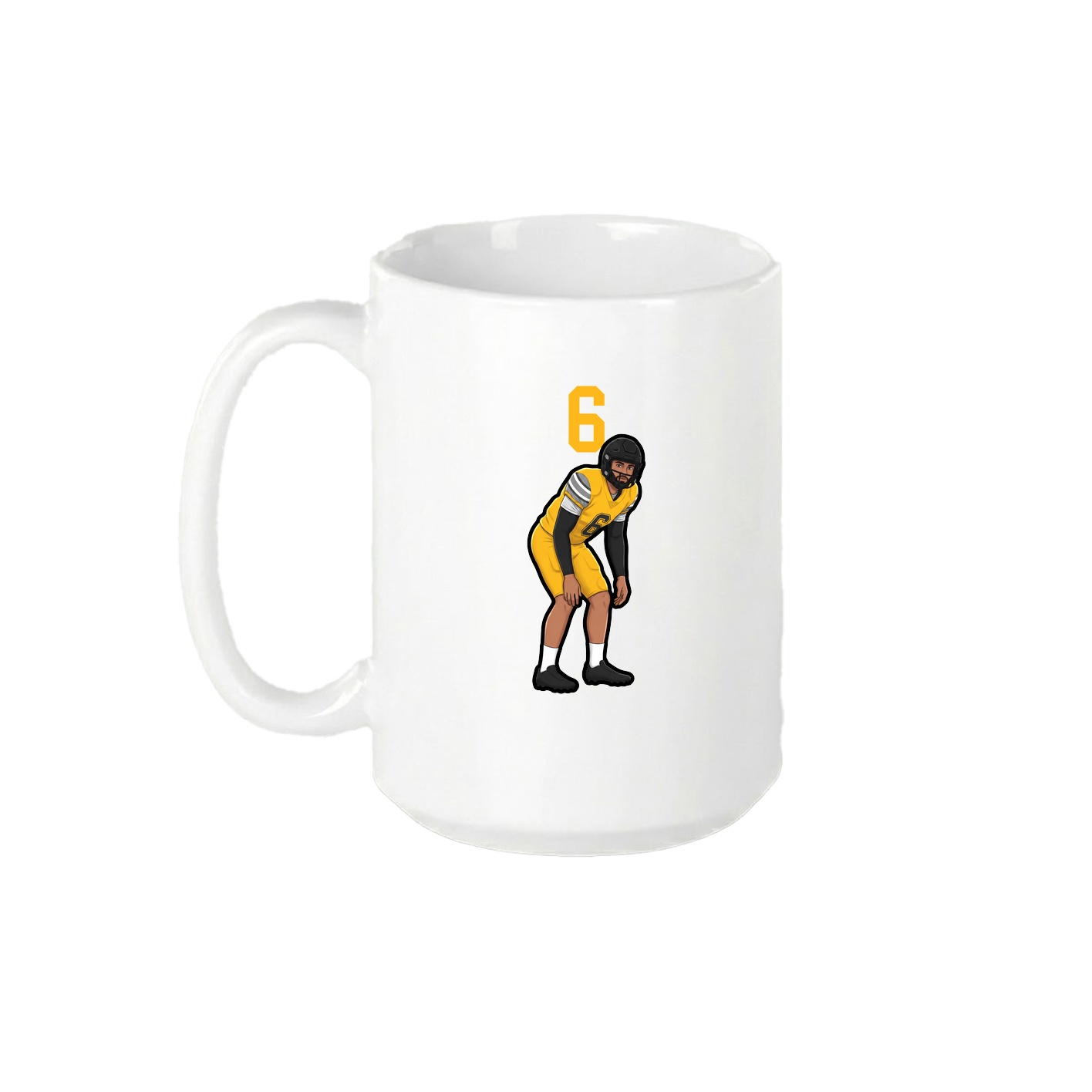 15oz Coffee Mug — Number Top in White