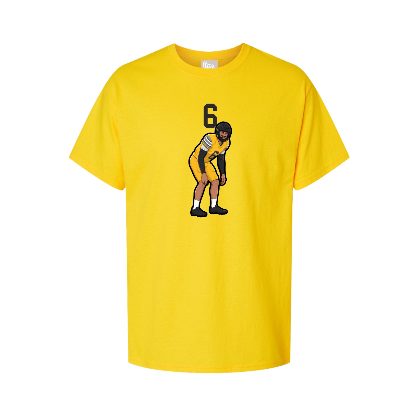 Youth Tee — Number Top in Gold