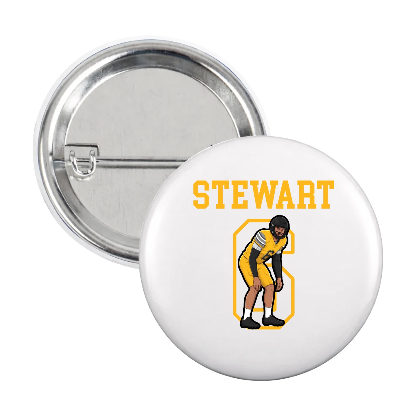 Game Day Button — Shirsey in White