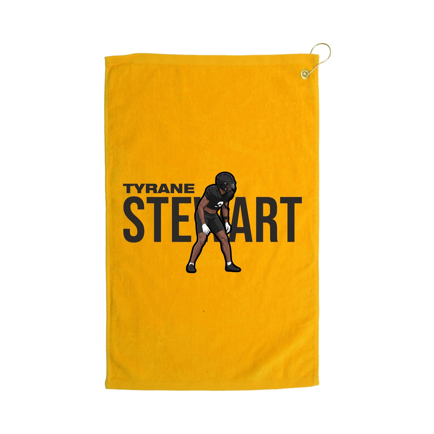 Golf Towel — Player Name in Gold