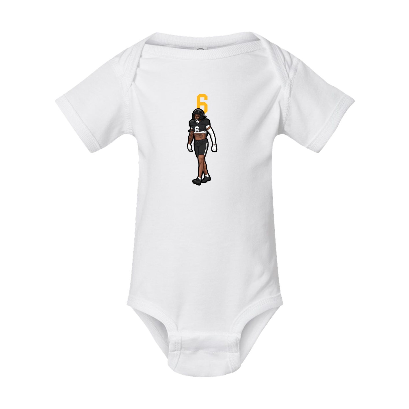Baby Onesie — Number Top in White