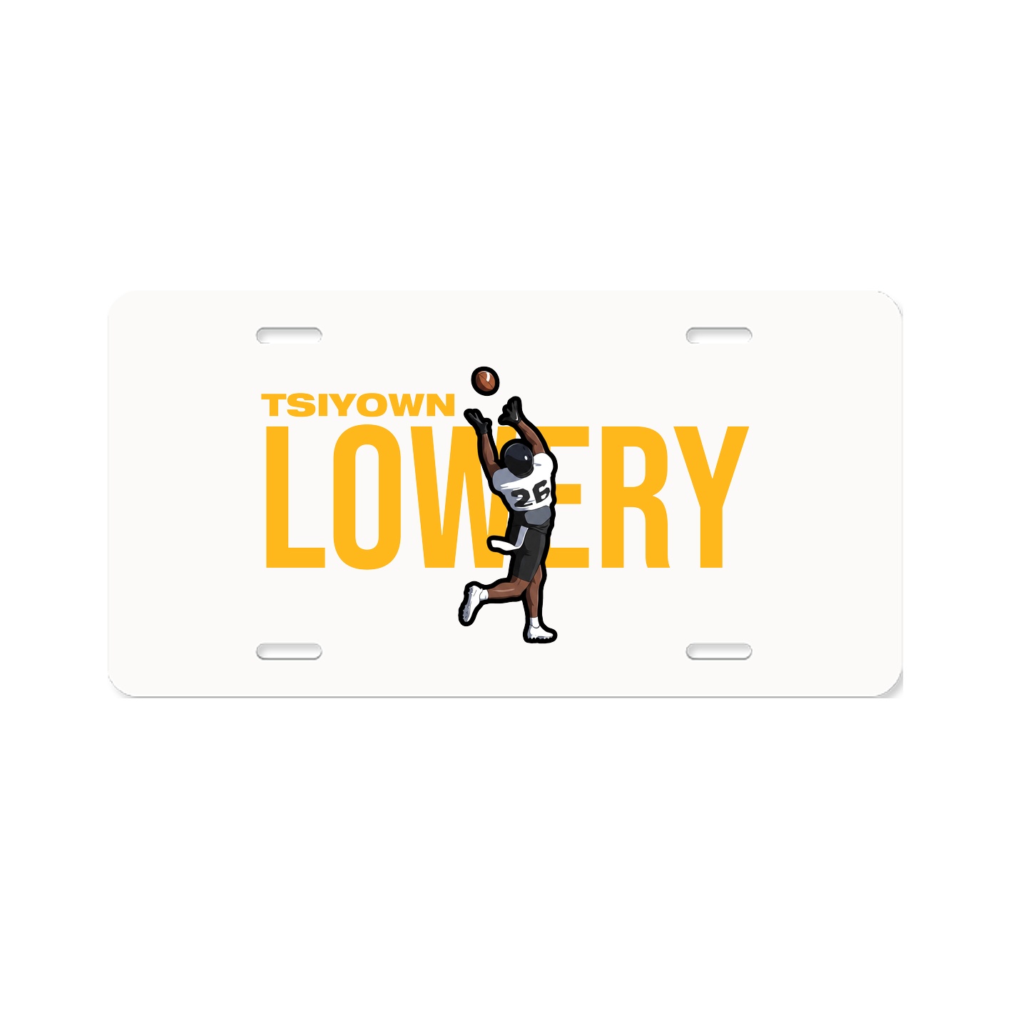 License Plate — Player Name in Classic