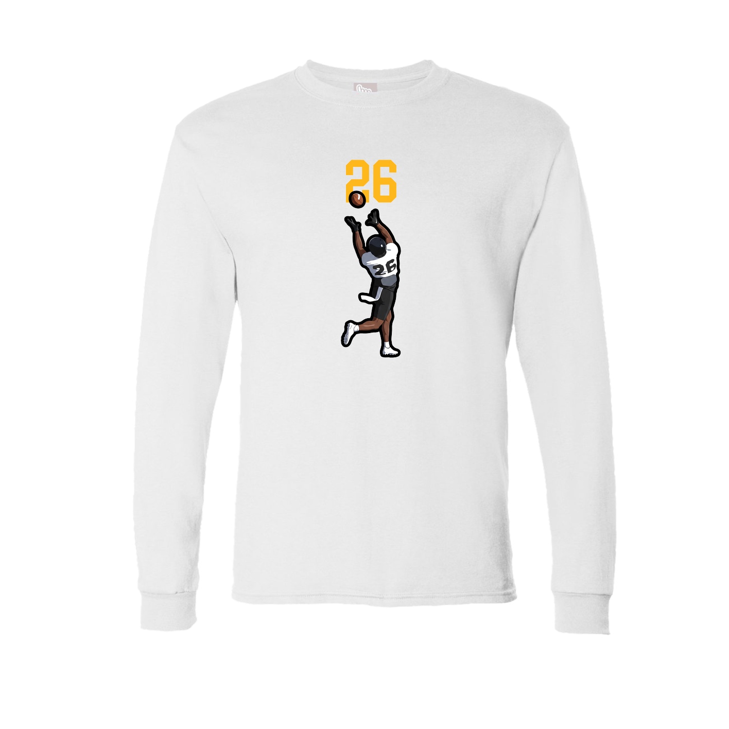 Long Sleeve Tee — Number Top in White