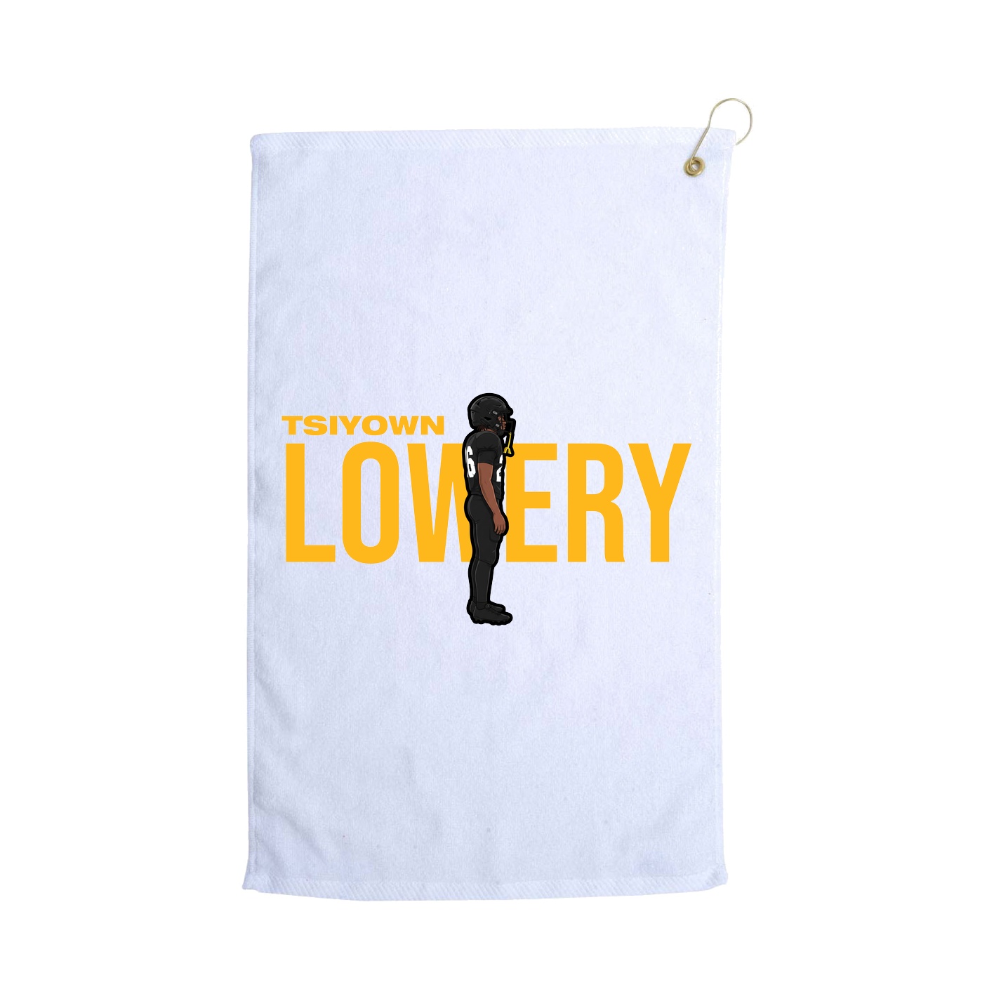 Golf Towel — Player Name in White