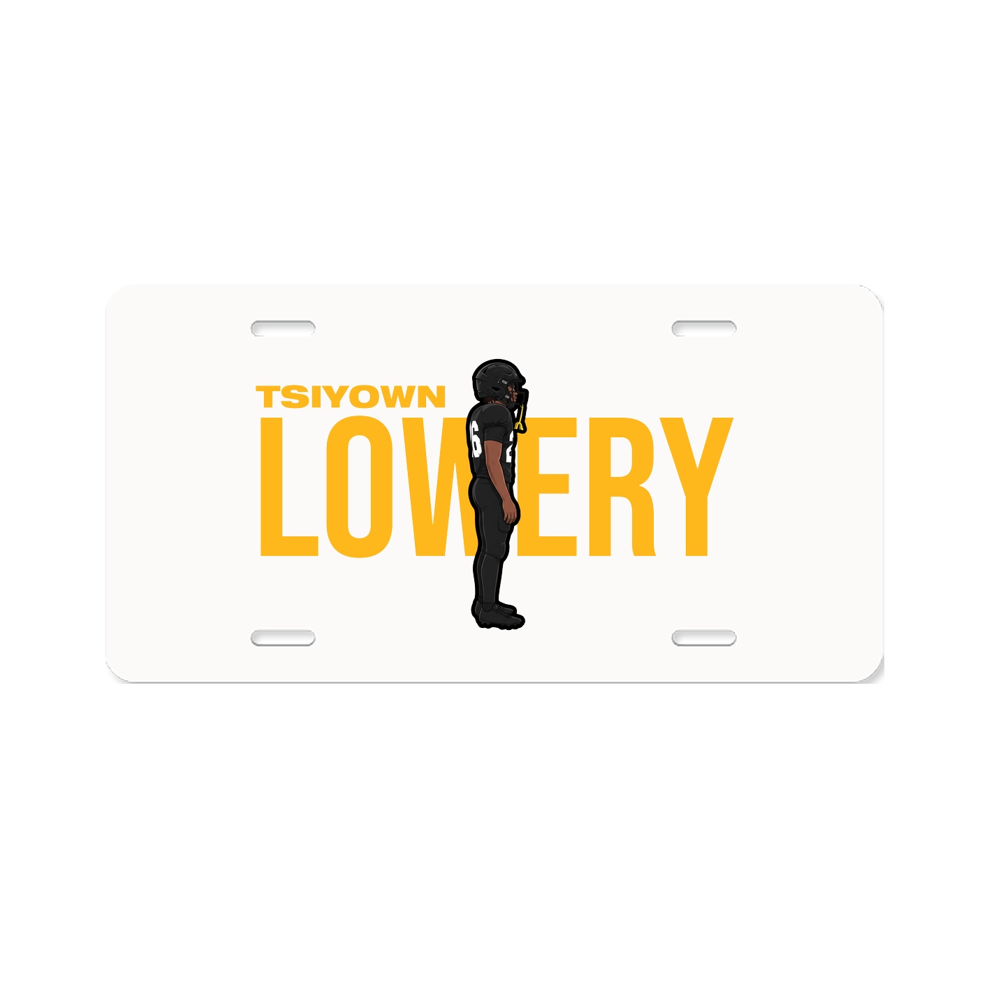 License Plate — Player Name in Classic