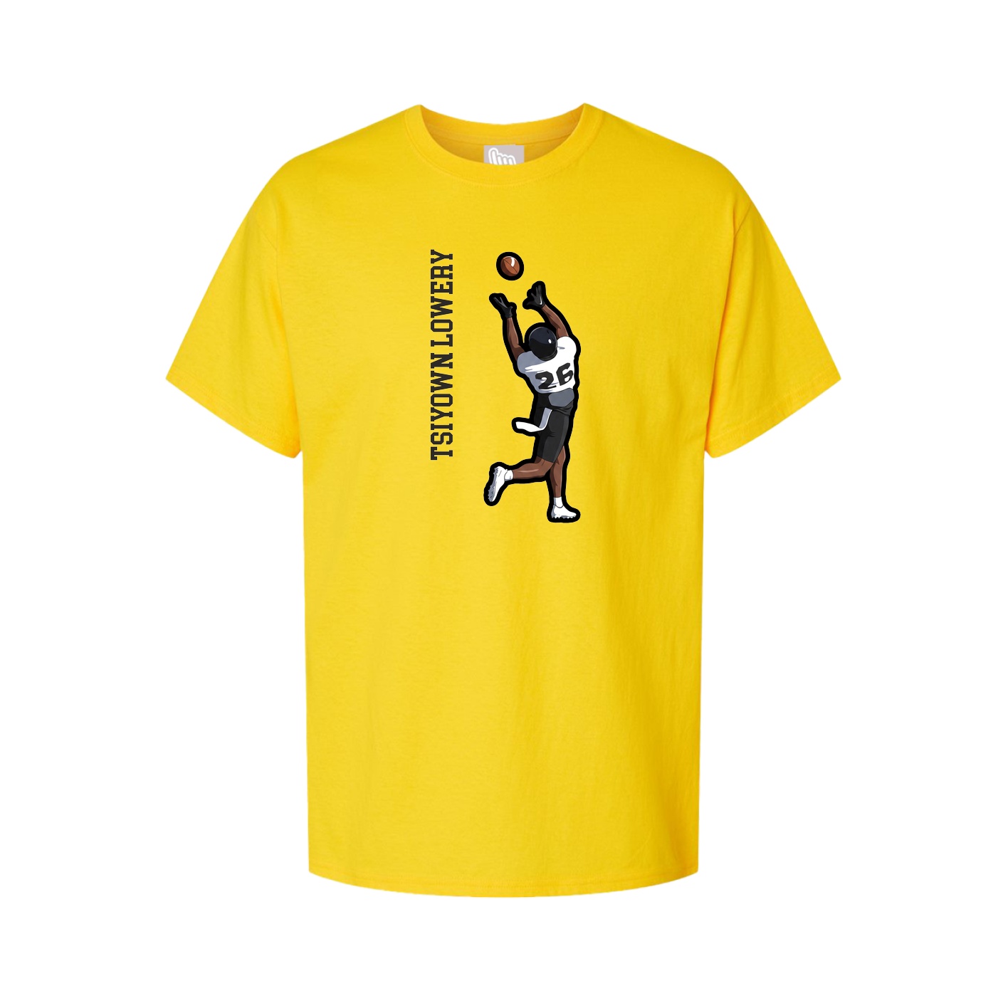 Tee — Name Vertical in Gold