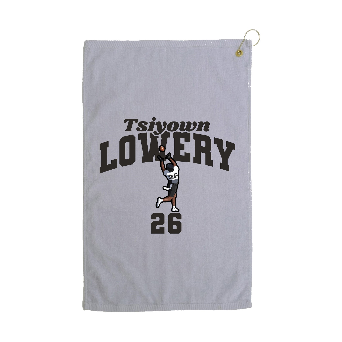 Golf Towel — Signature Arch in Grey