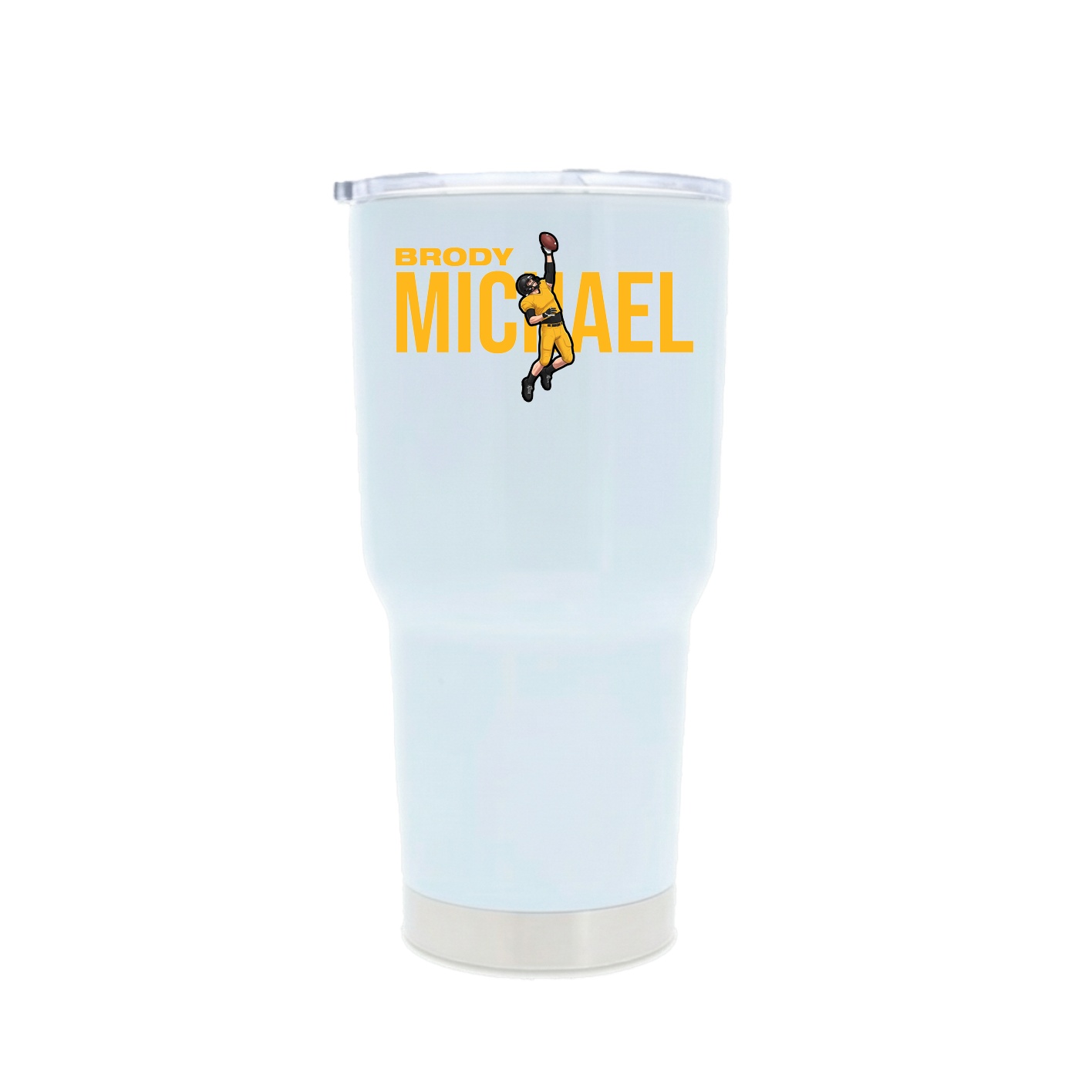 30oz Stainless Steel Tumbler — Player Name in White