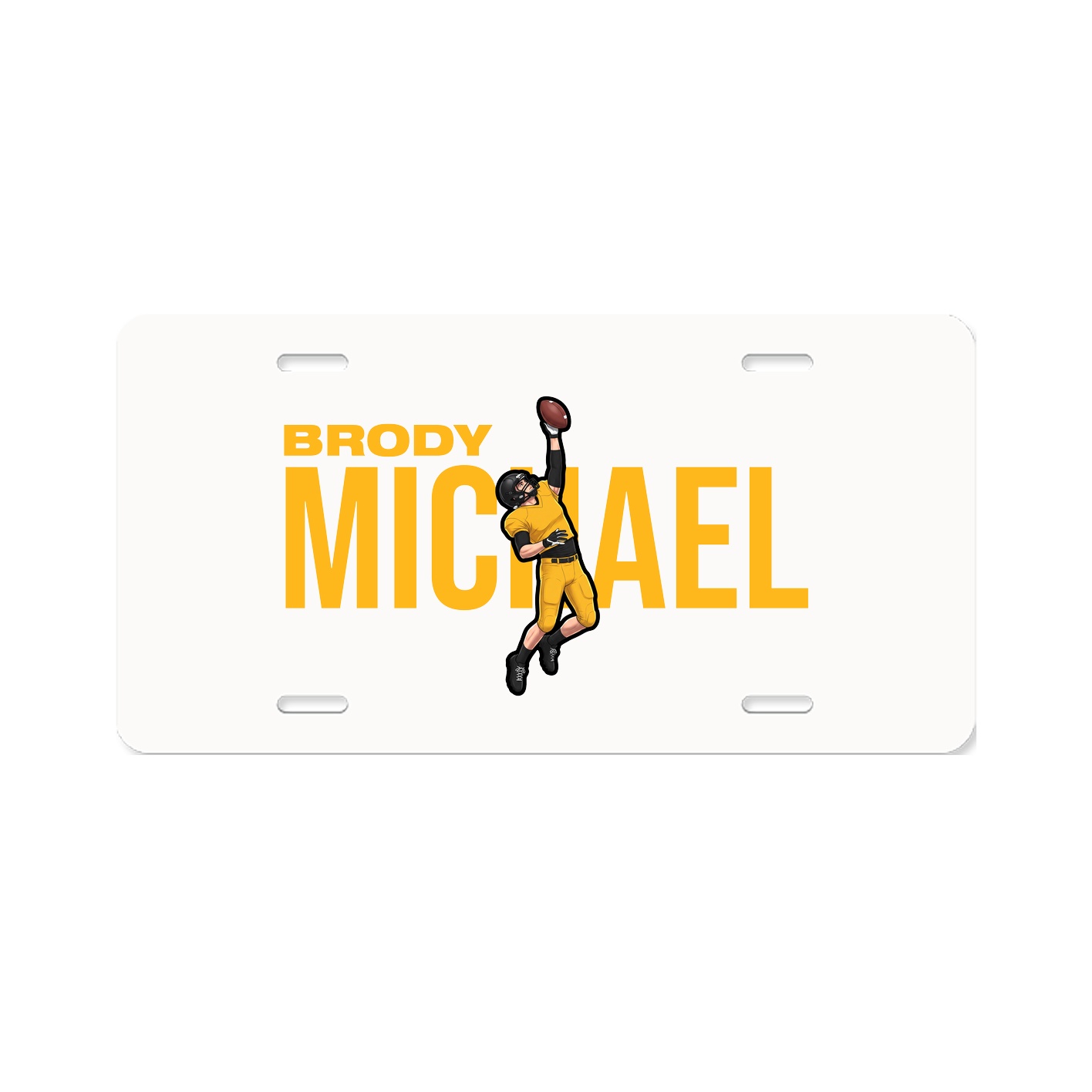 License Plate — Player Name in Classic