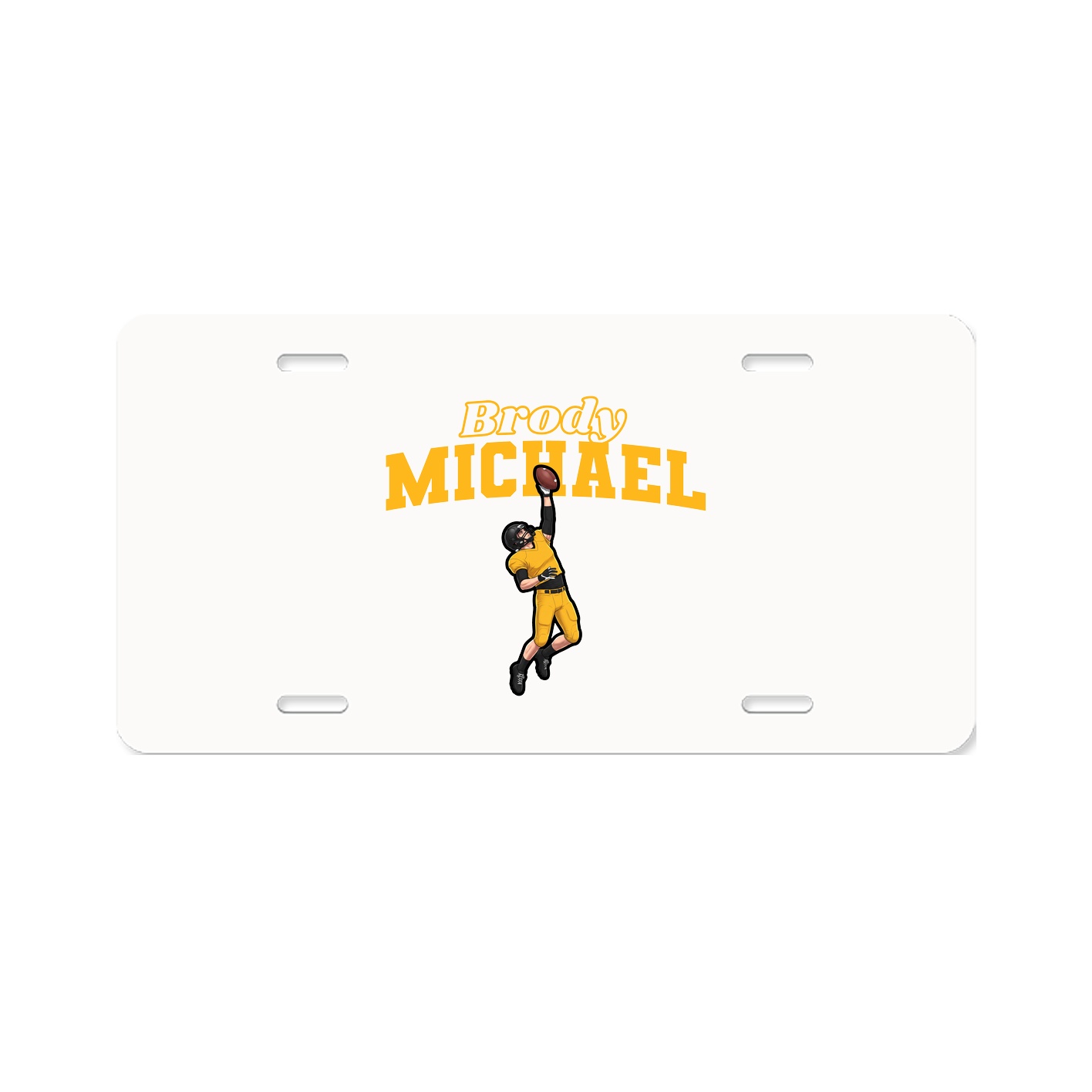 License Plate — Name Arch in Classic