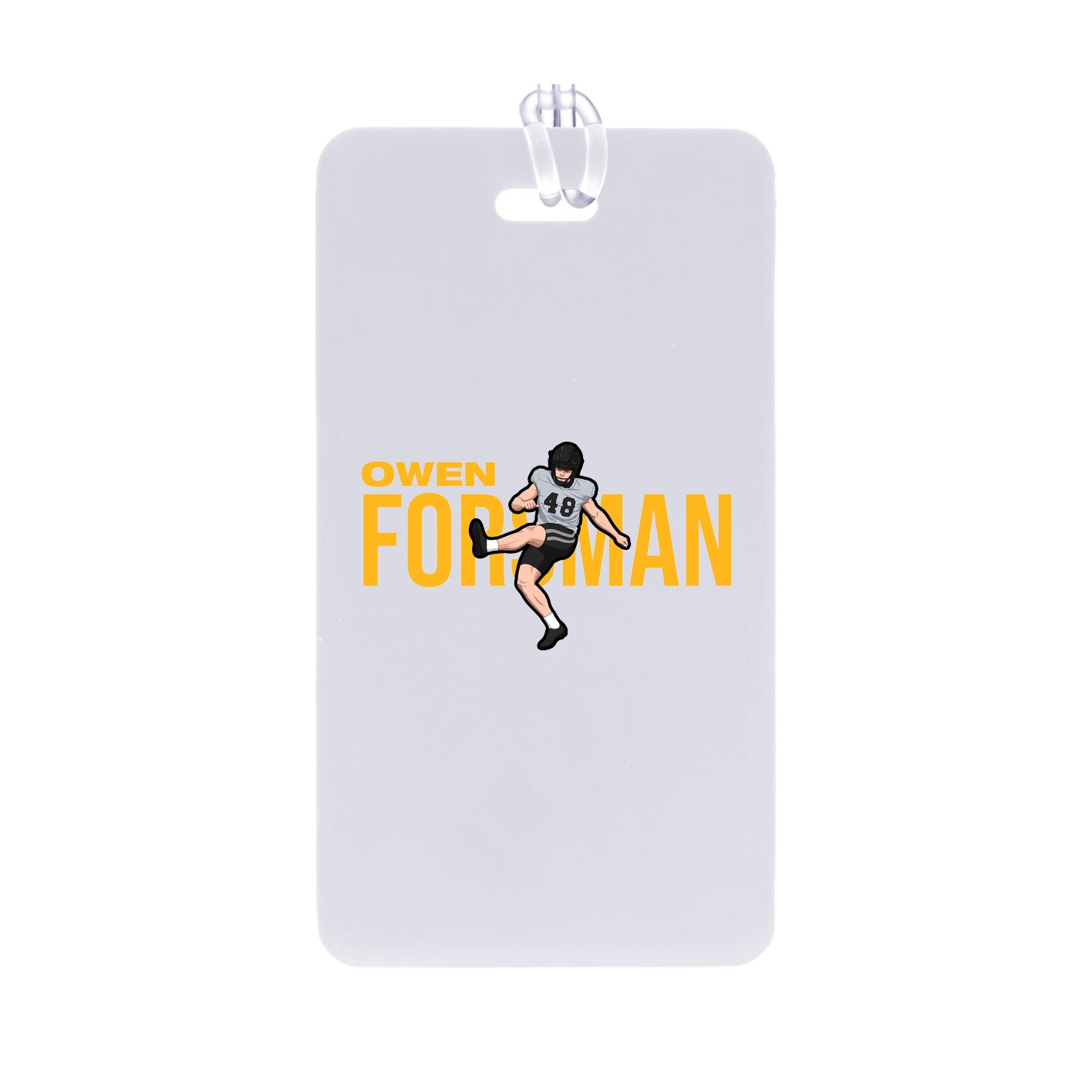 Bag Tag — Player Name in Classic