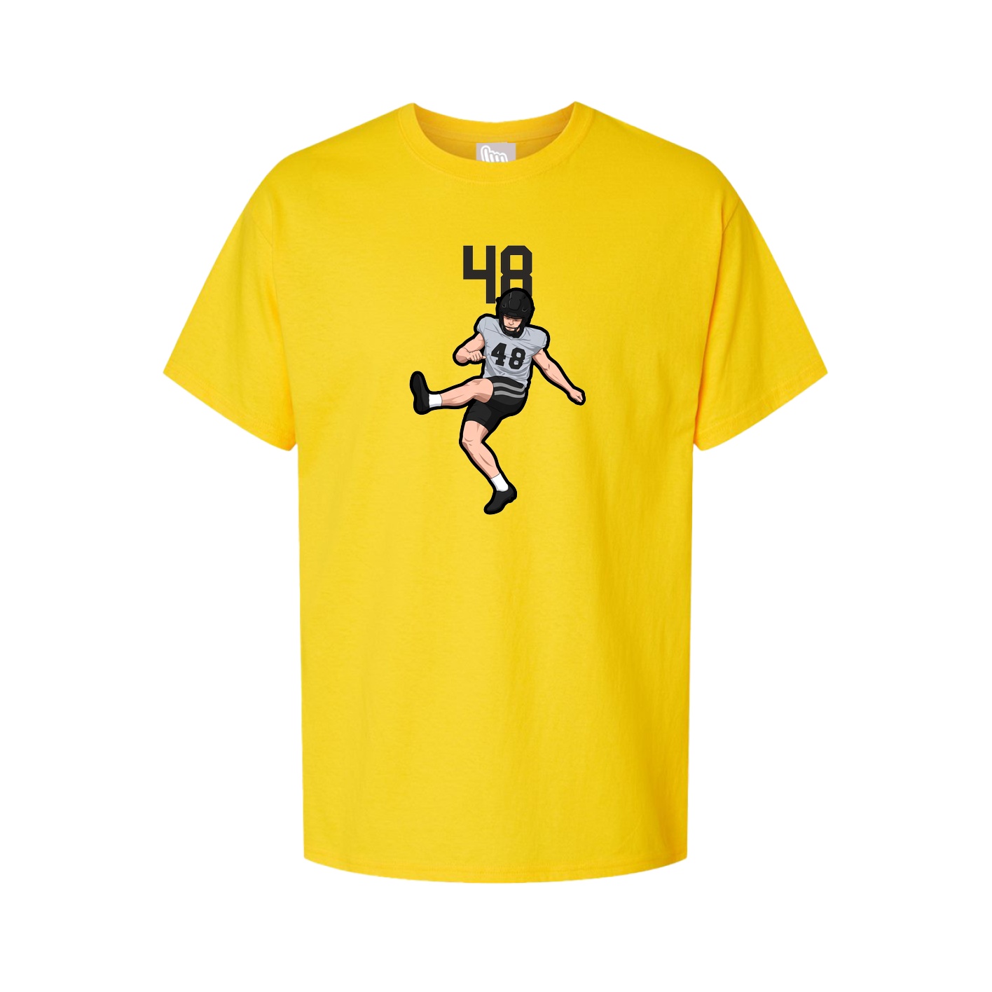 Youth Tee — Number Top in Gold