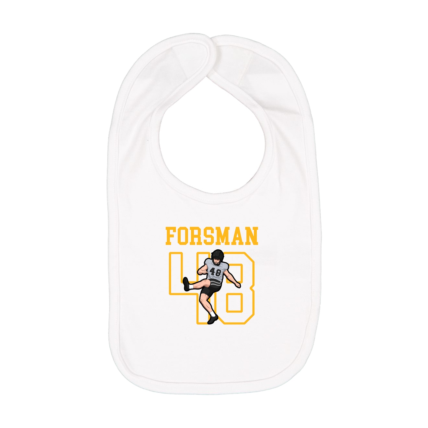 Infant Bib — Shirsey in White