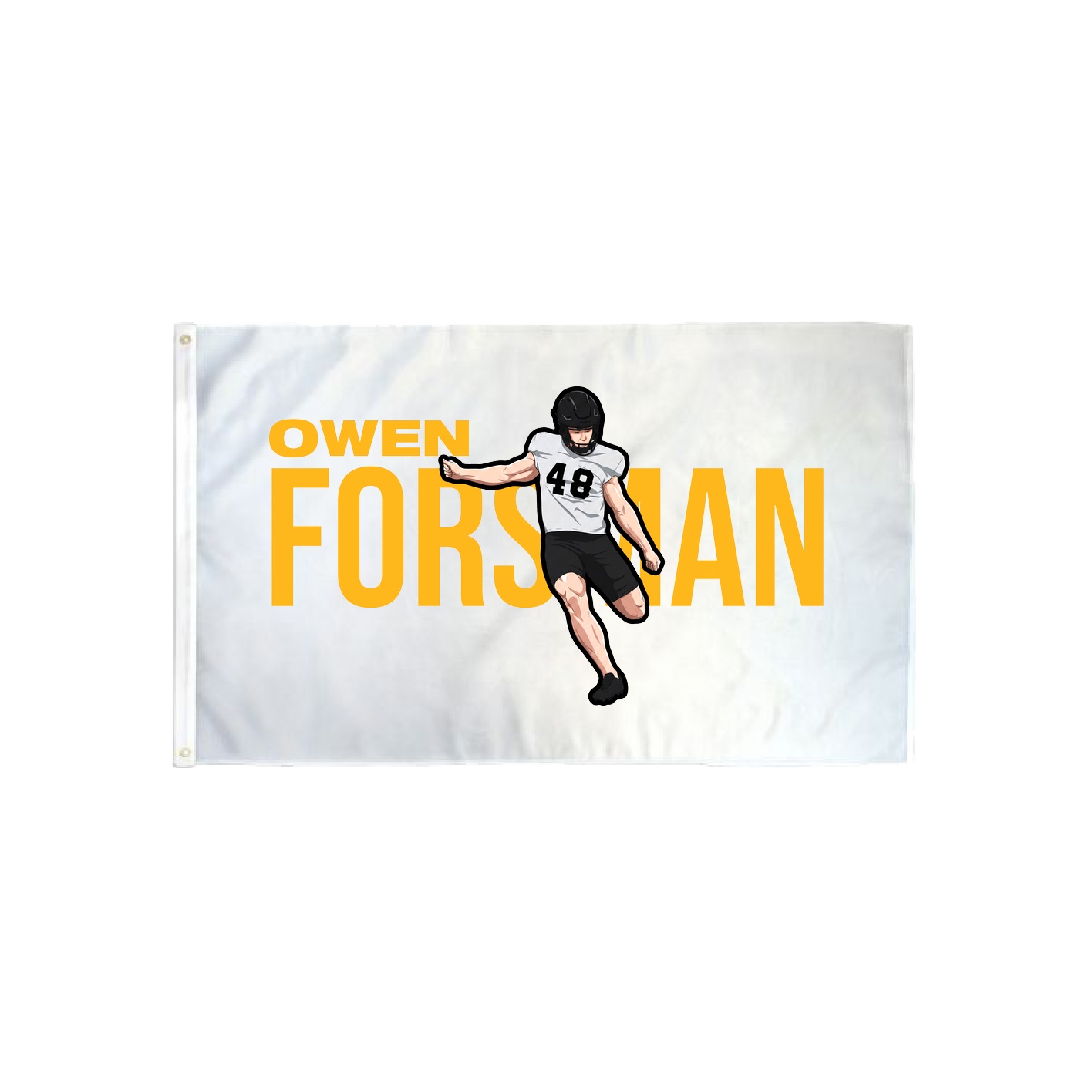 3x5 Flag — Player Name in Classic