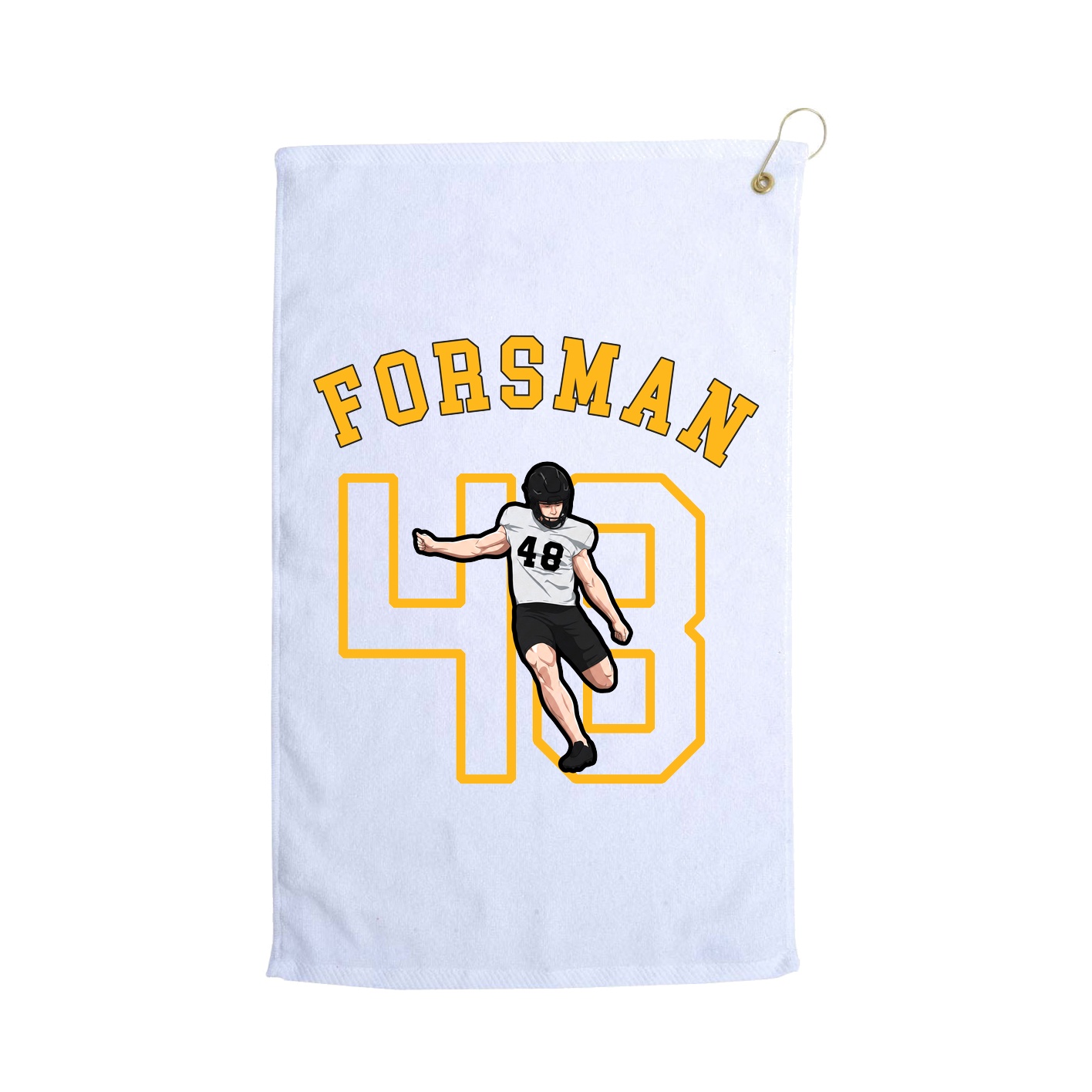Golf Towel — Shirsey Arch in White