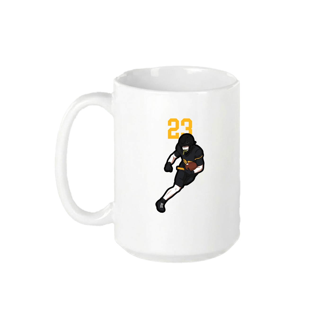 15oz Coffee Mug — Number Top in White