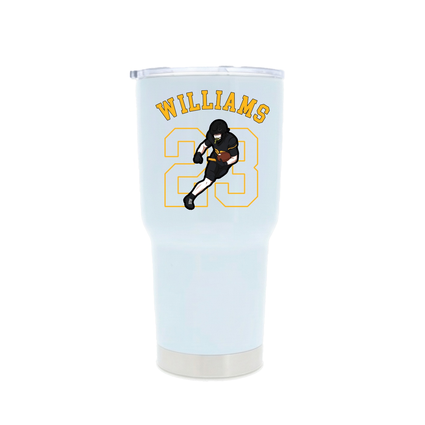 30oz Stainless Steel Tumbler — Shirsey Arch in White