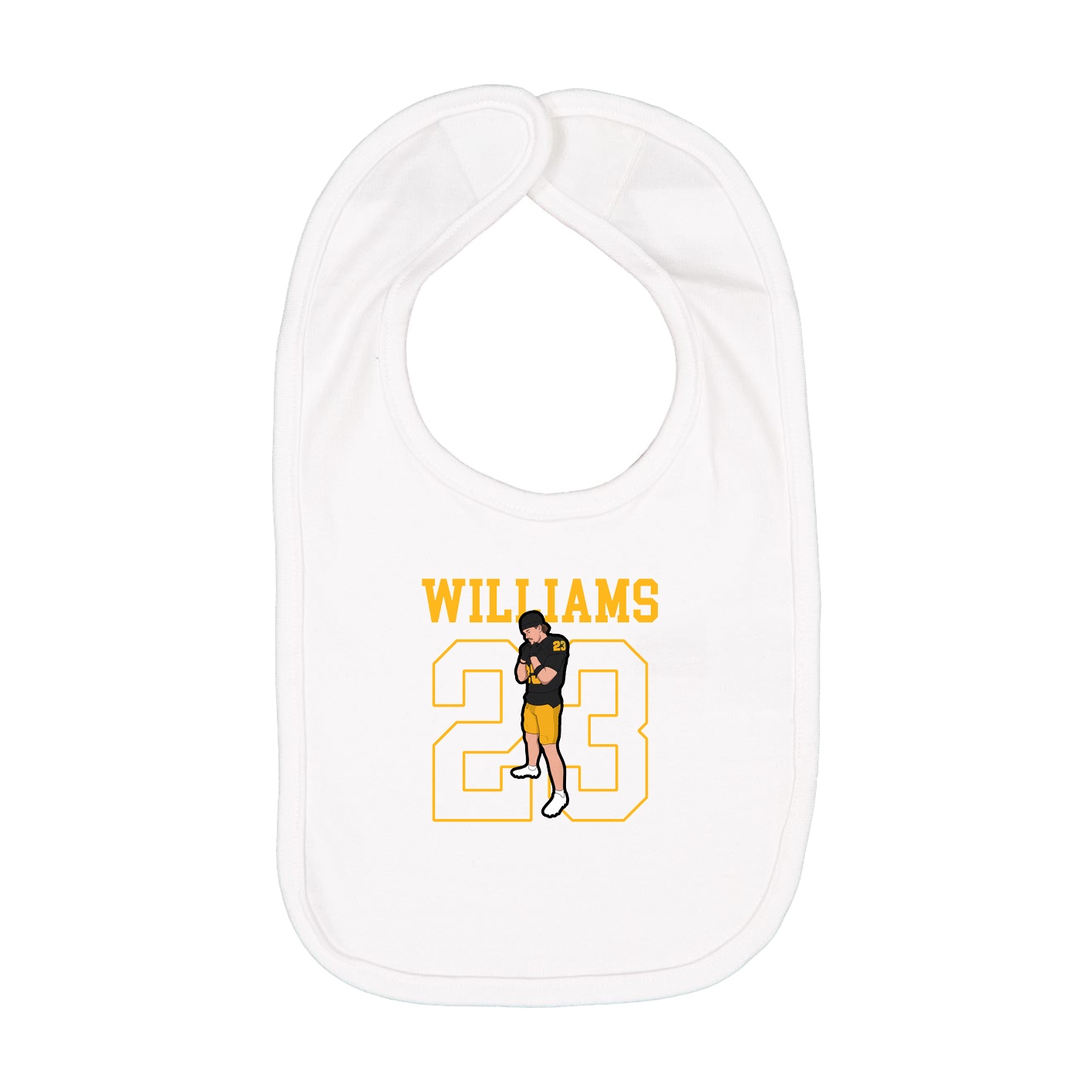 Infant Bib — Shirsey in White