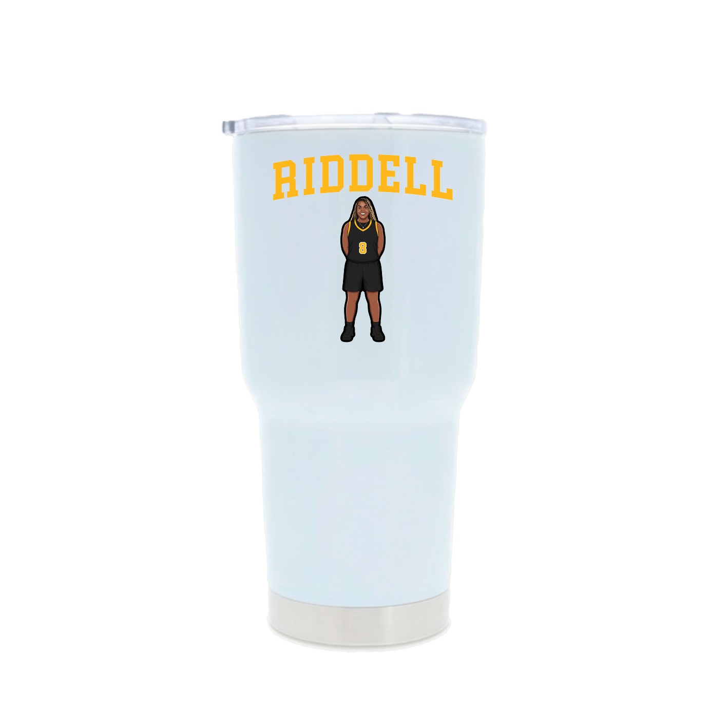 30oz Stainless Steel Tumbler — Shirsey in White