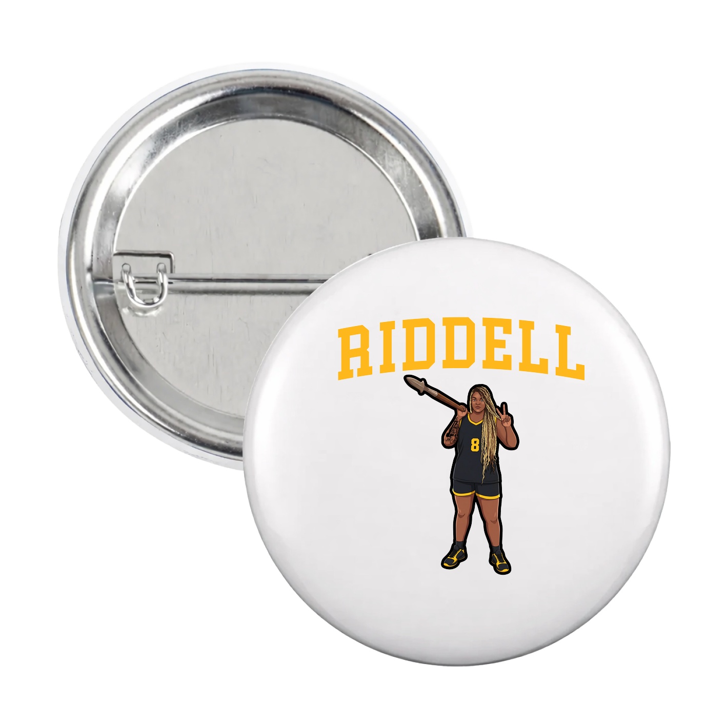 Game Day Button — Shirsey in White