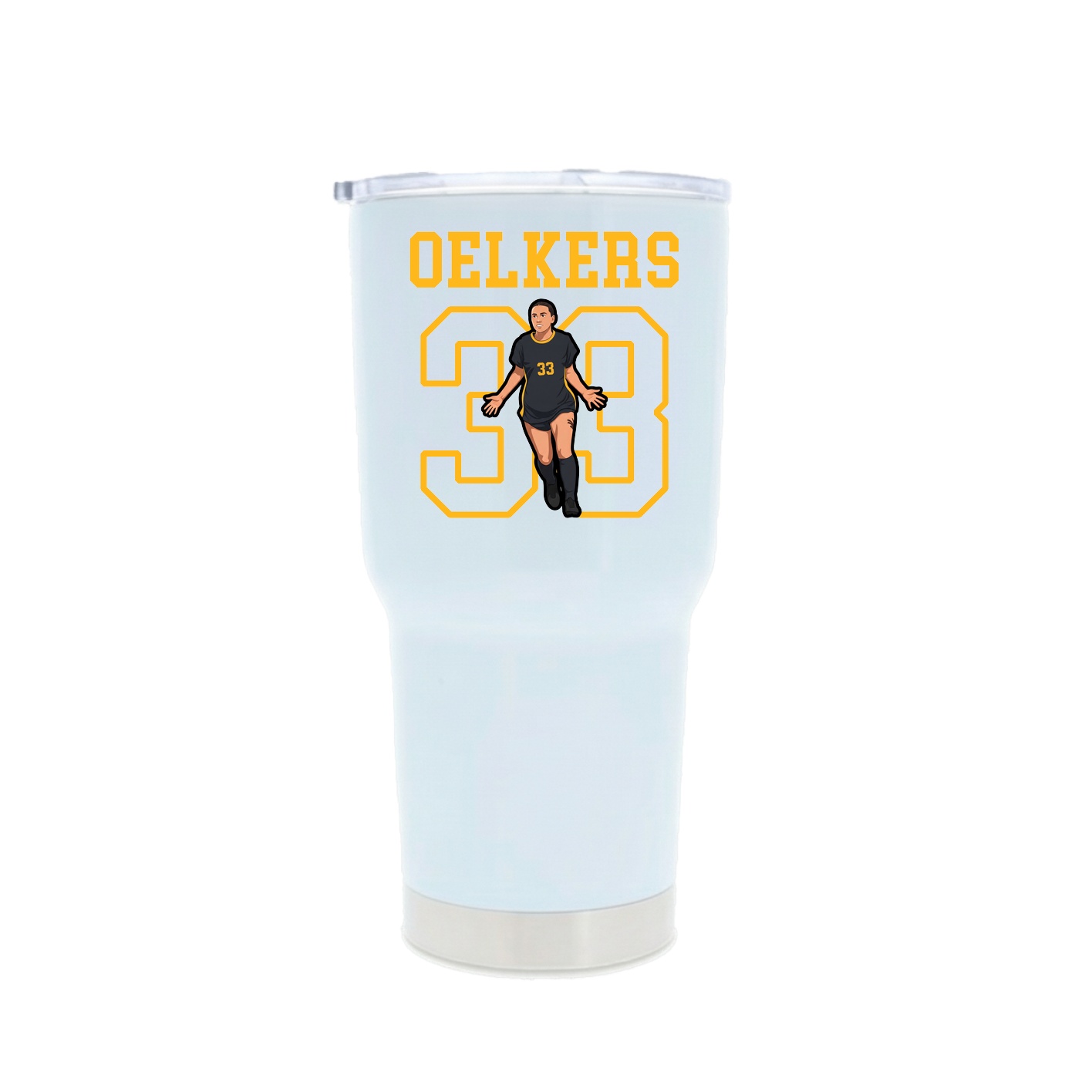 30oz Stainless Steel Tumbler — Shirsey in White