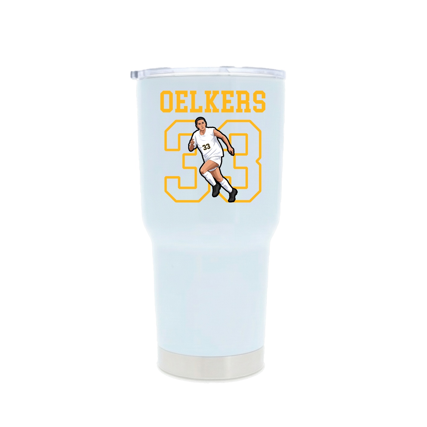 30oz Stainless Steel Tumbler — Shirsey in White