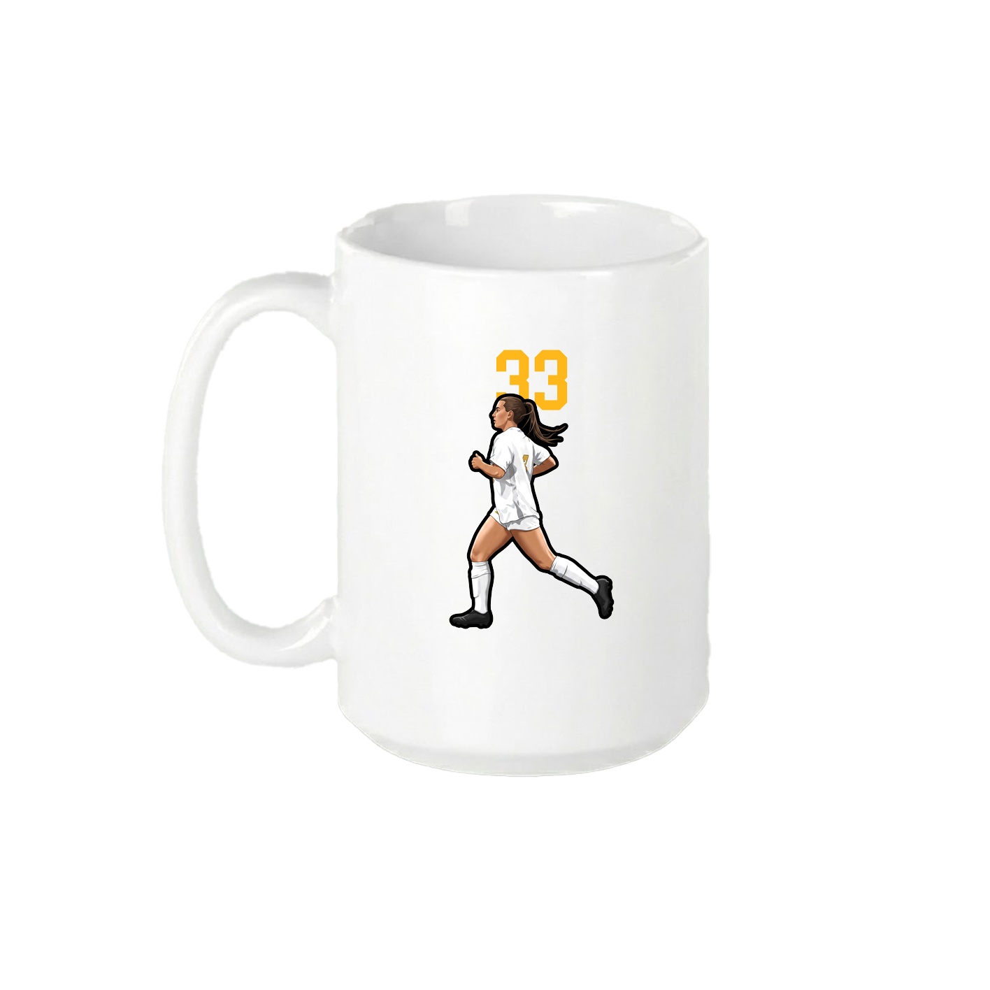 15oz Coffee Mug — Number Top in White