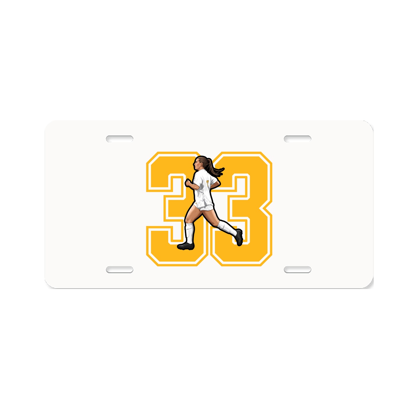 License Plate — Number in Classic