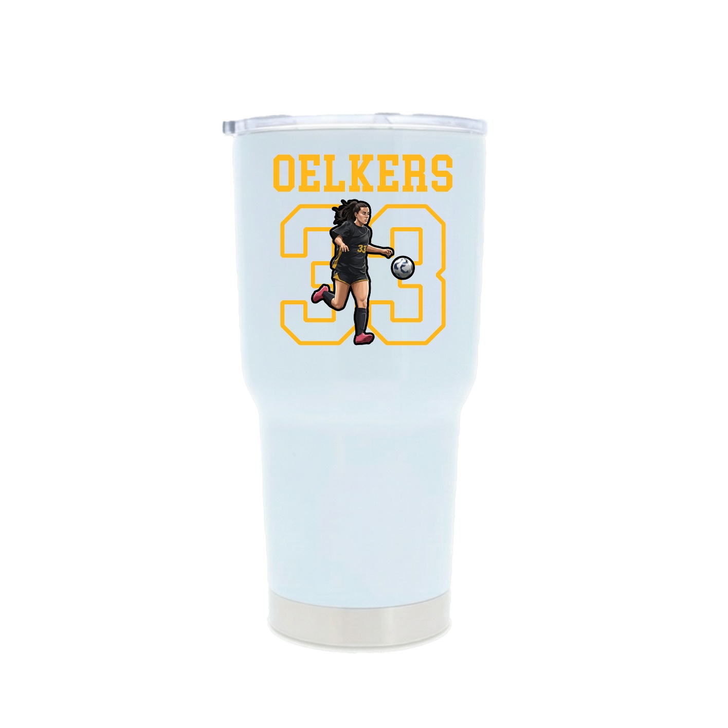 30oz Stainless Steel Tumbler — Shirsey in White