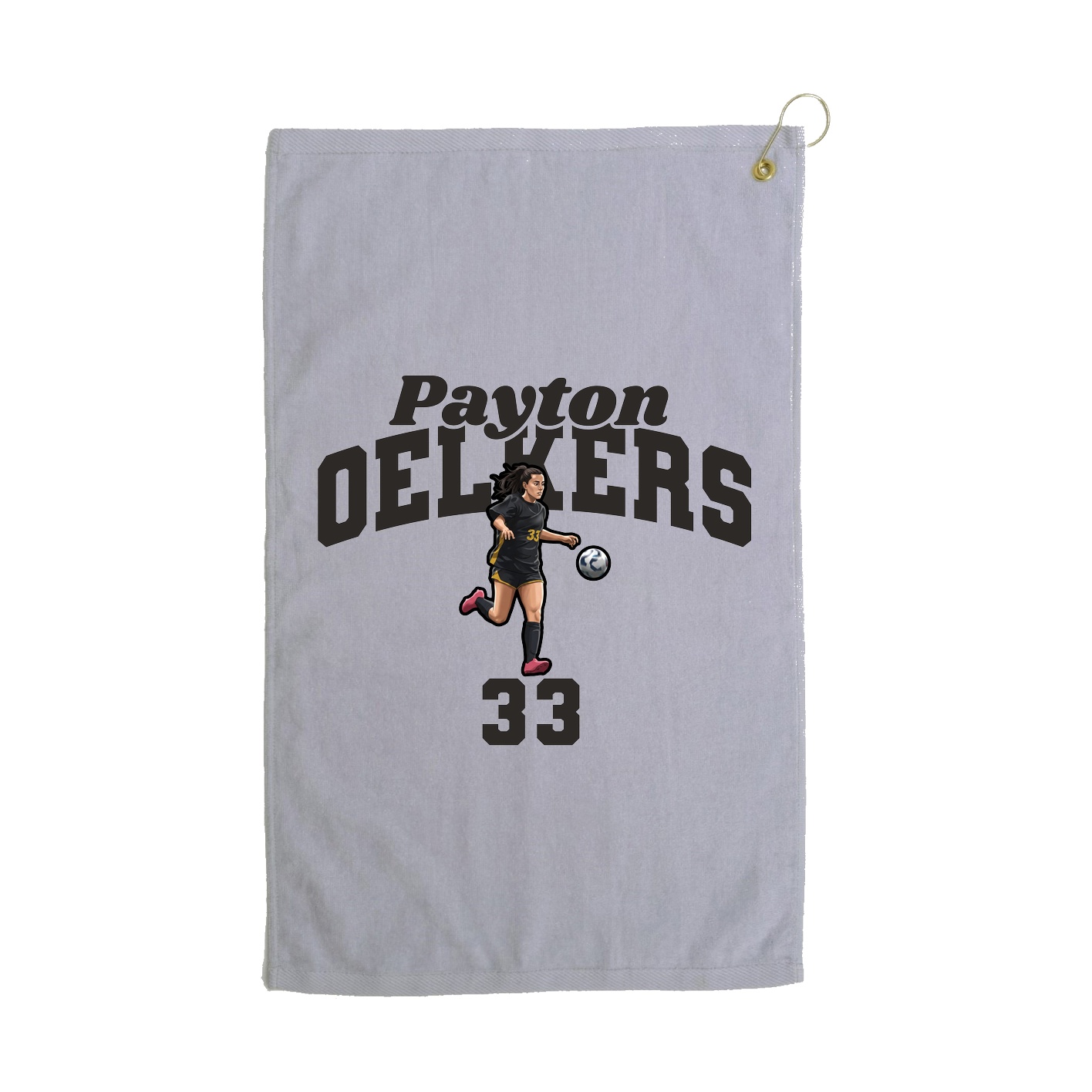 Golf Towel — Signature Arch in Grey