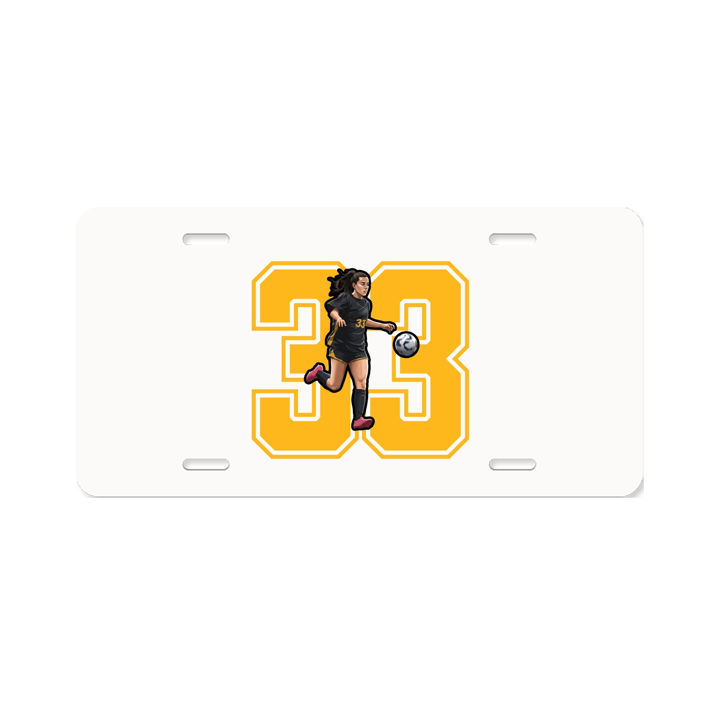 License Plate — Number in Classic