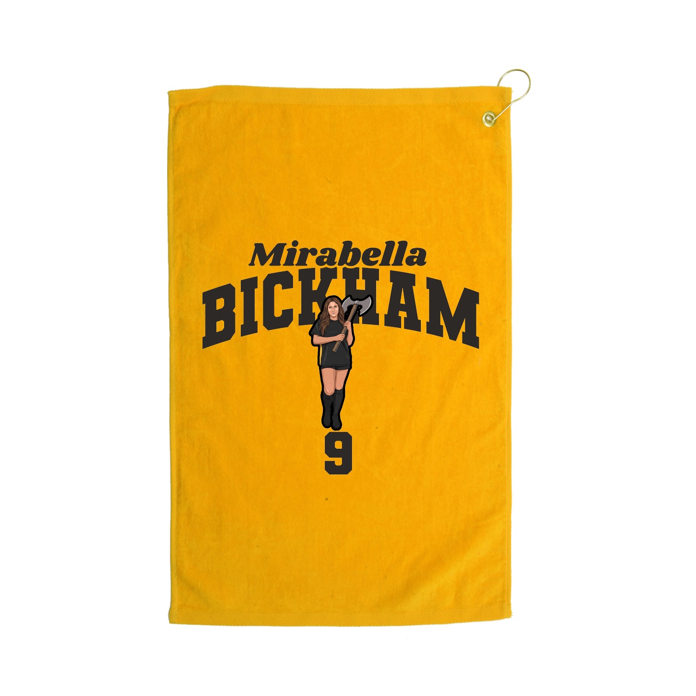 Golf Towel — Signature Arch in Gold