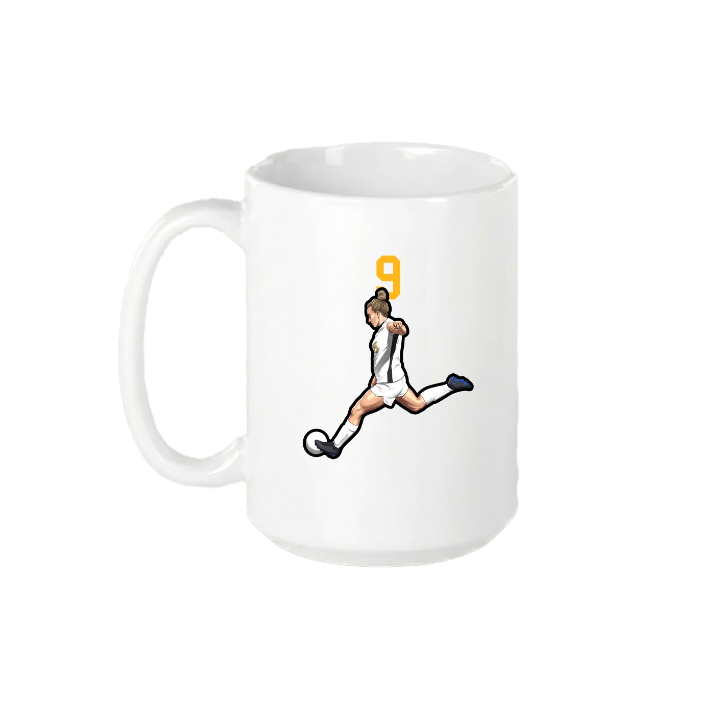 15oz Coffee Mug — Number Top in White